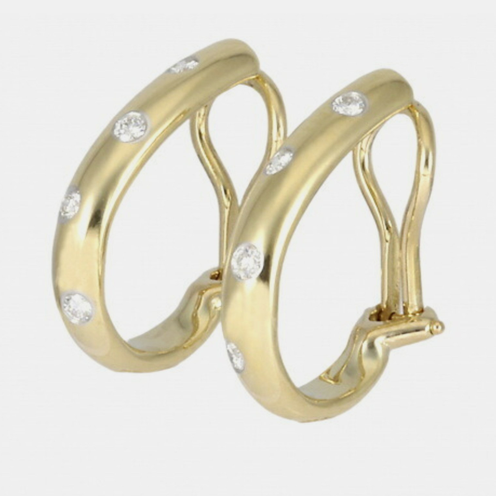 

Tiffany & Co. Etoile 18K Yellow Gold Platinum Diamond Earrings