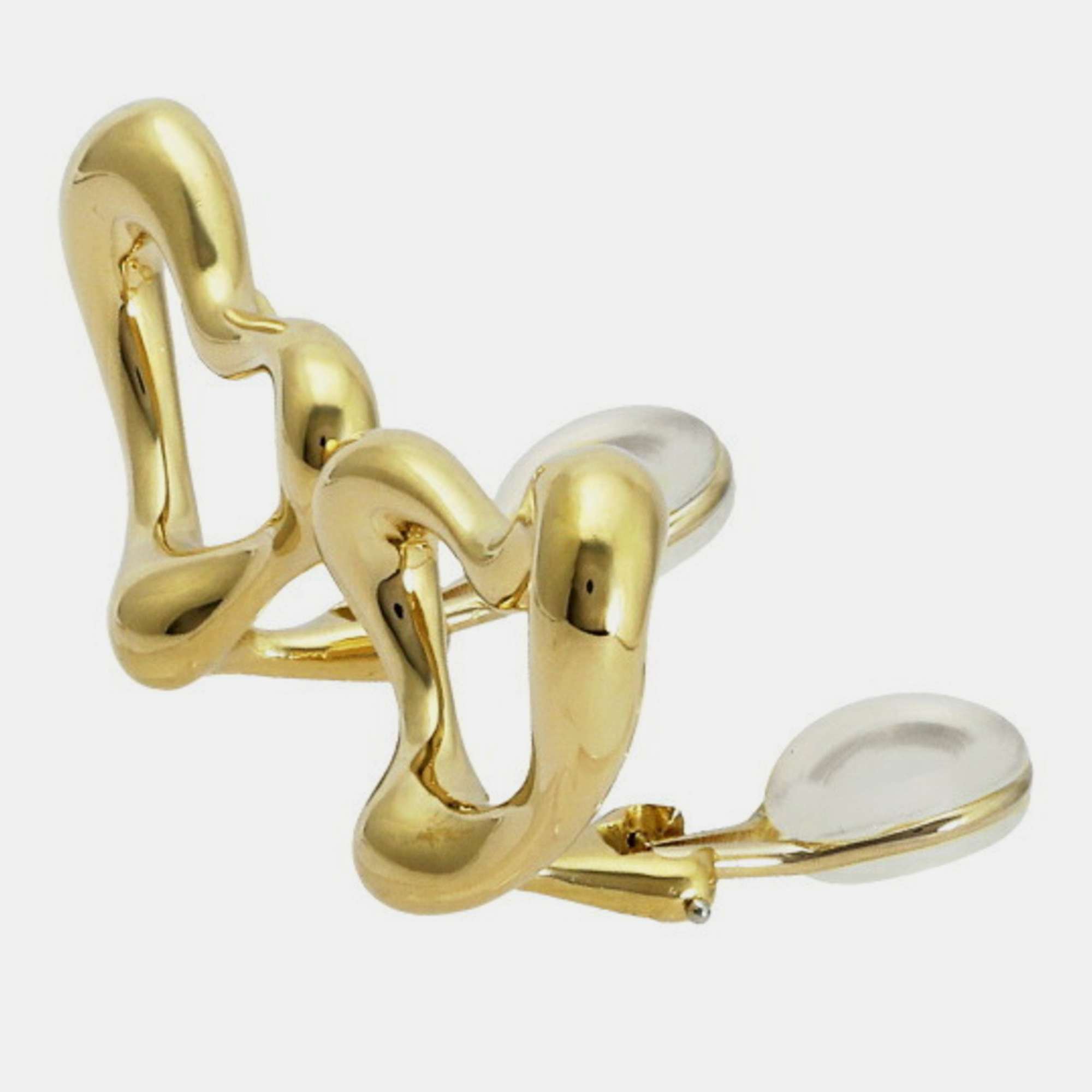 

Tiffany & Co. Elsa Peretti Open Heart Clip On 18K Yellow Gold Earrings