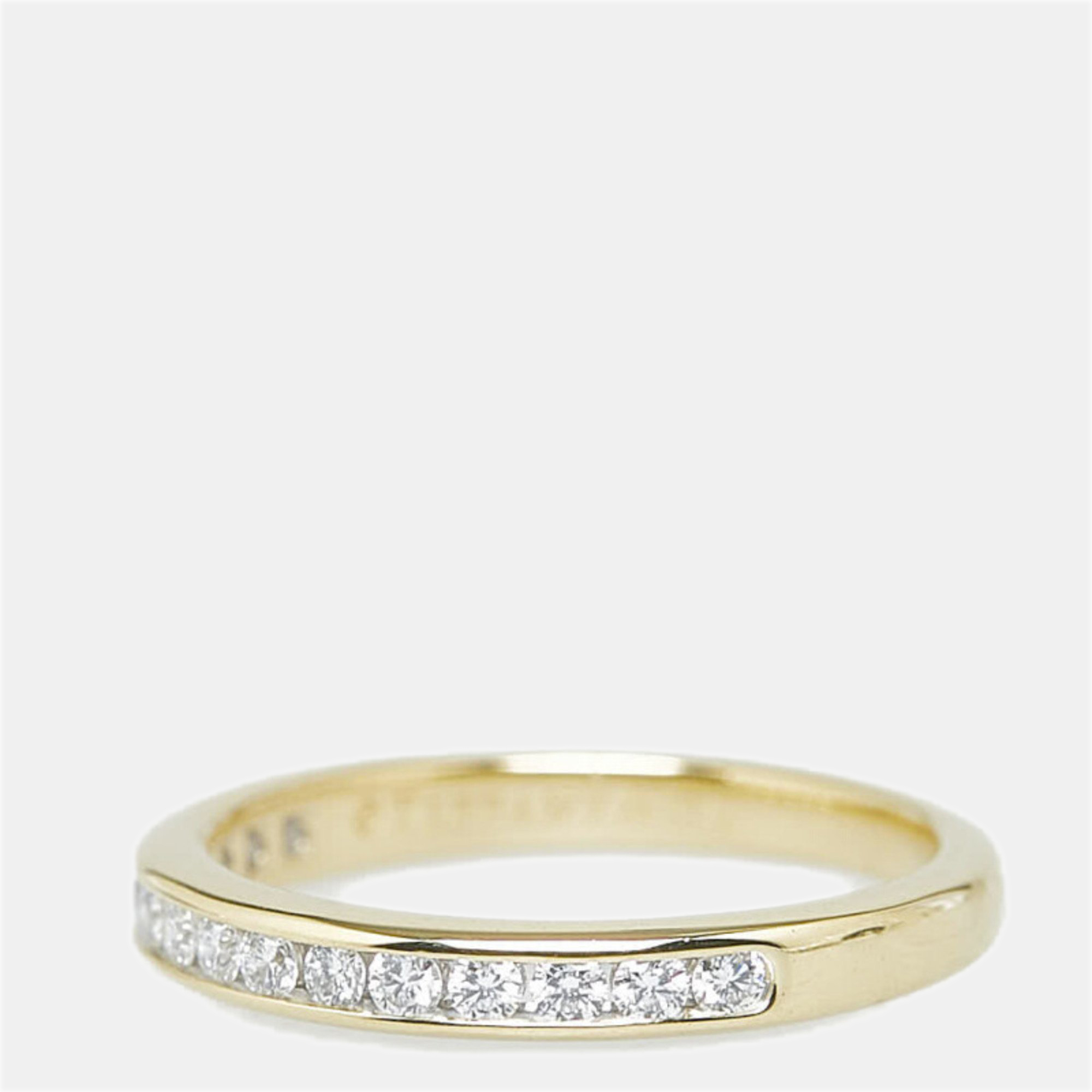 

Tiffany & Co. Tiffany Setting 18K Yellow Gold Diamond Ring EU 49