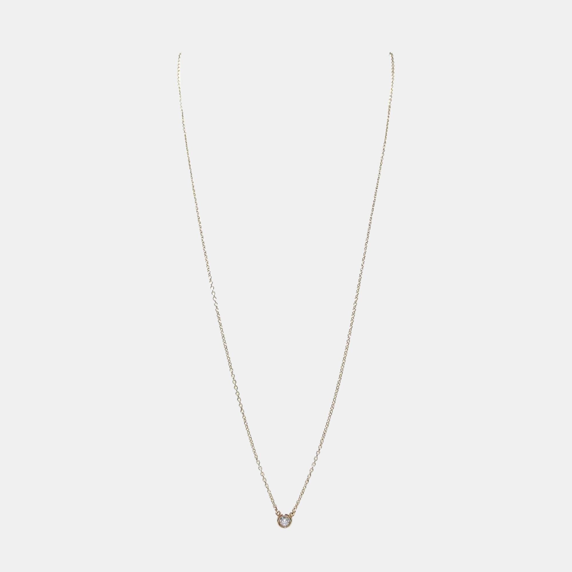 

Tiffany & Co. Diamonds By The Yard 18K Yellow Gold Diamond Necklace