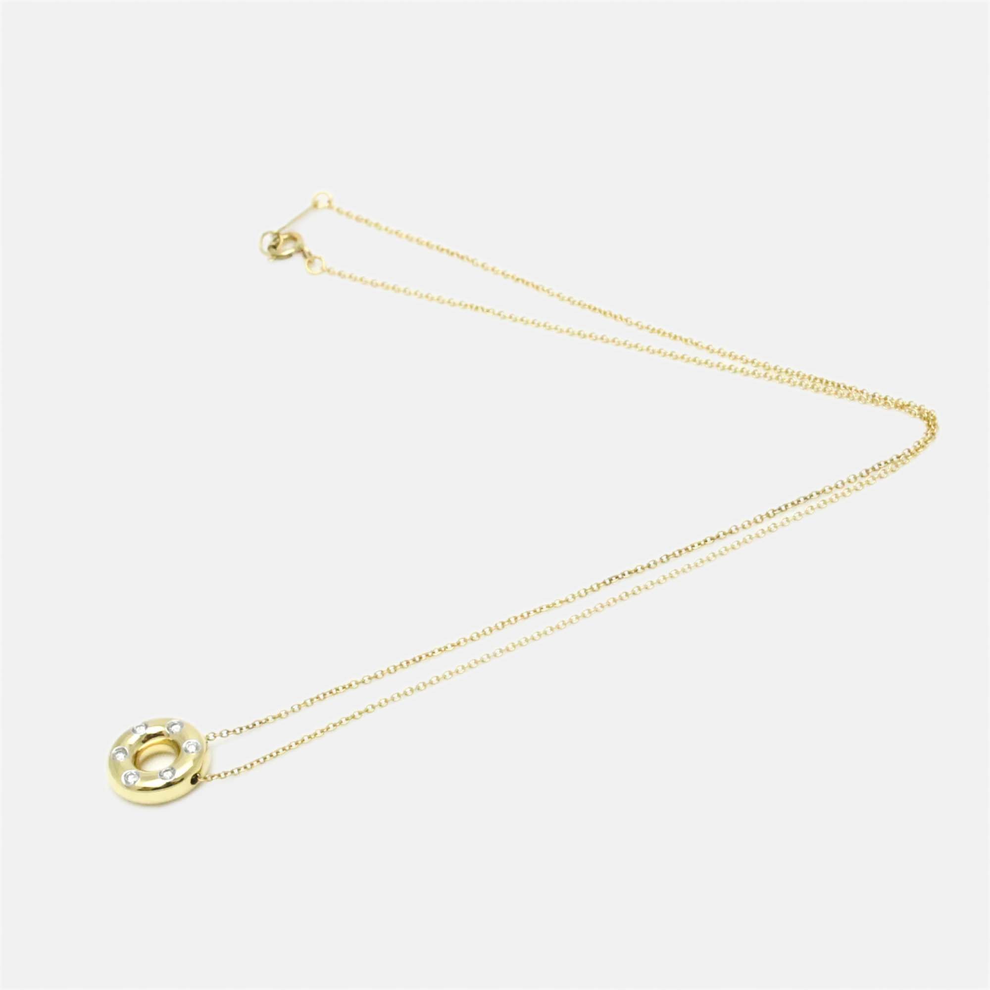 

Tiffany & Co. Etoile 18K Yellow Gold Platinum Diamond Necklace