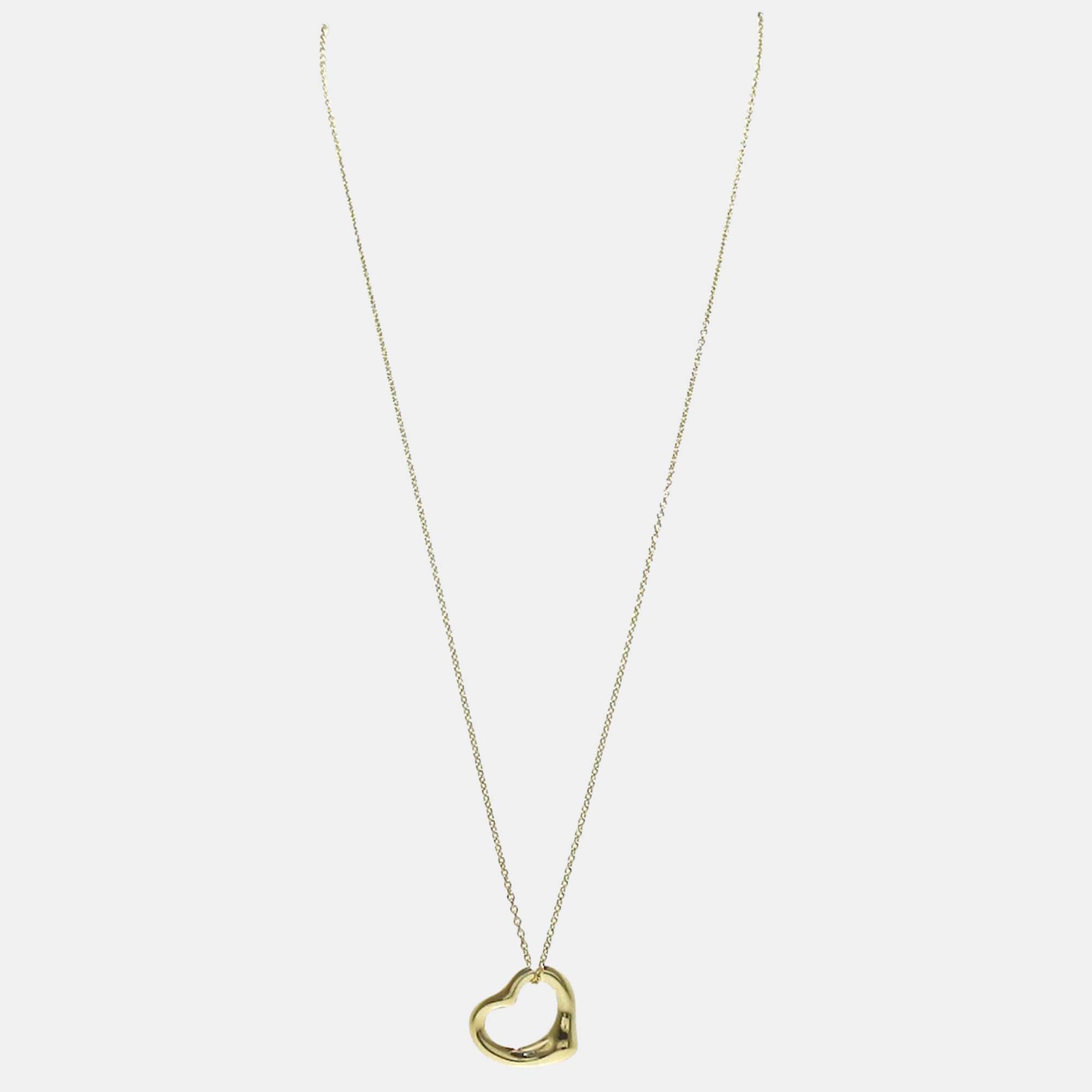 

Tiffany & Co. Elsa Peretti Open Heart 18K Yellow Gold Necklace