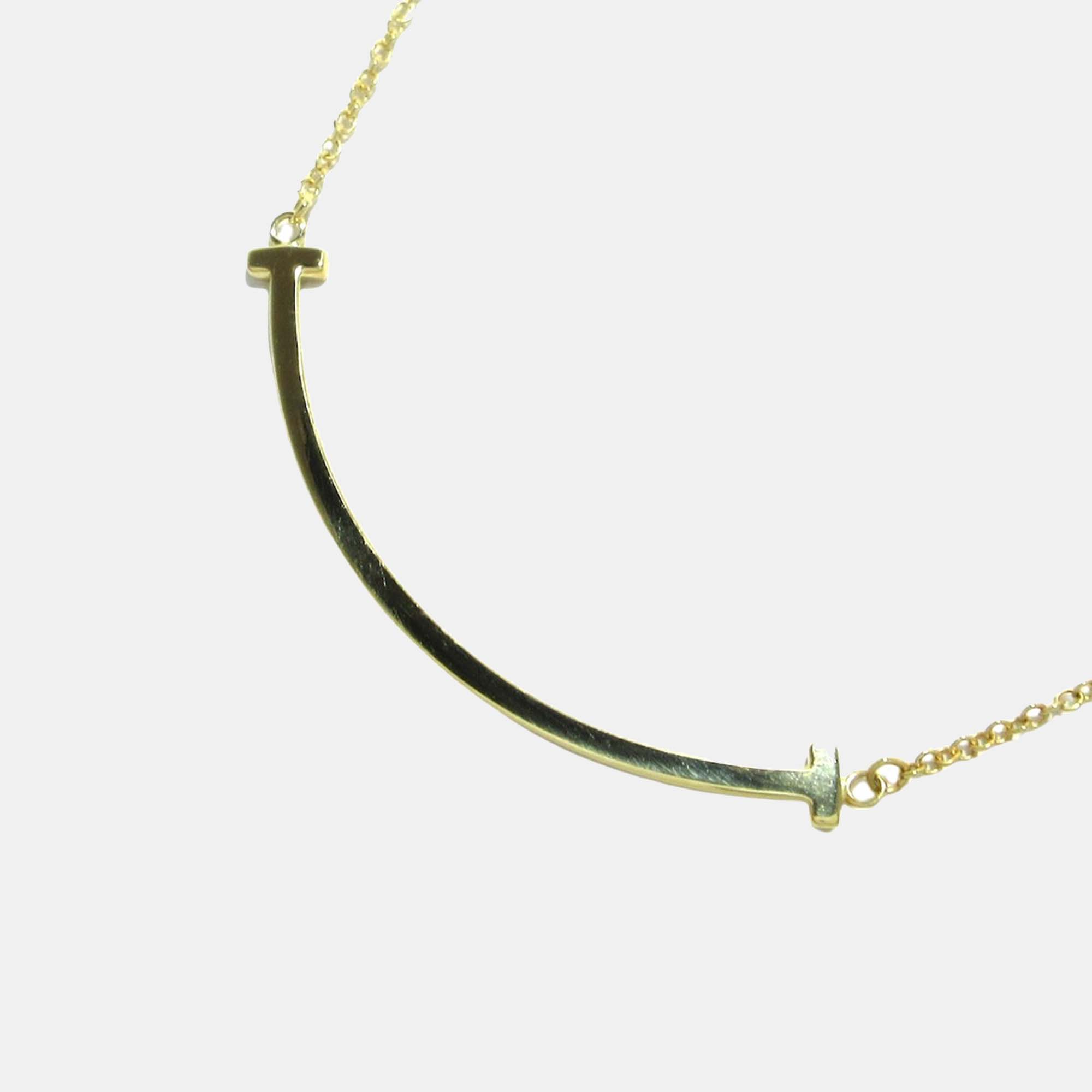 

Tiffany & Co. T Smile 18K Yellow Gold Necklace