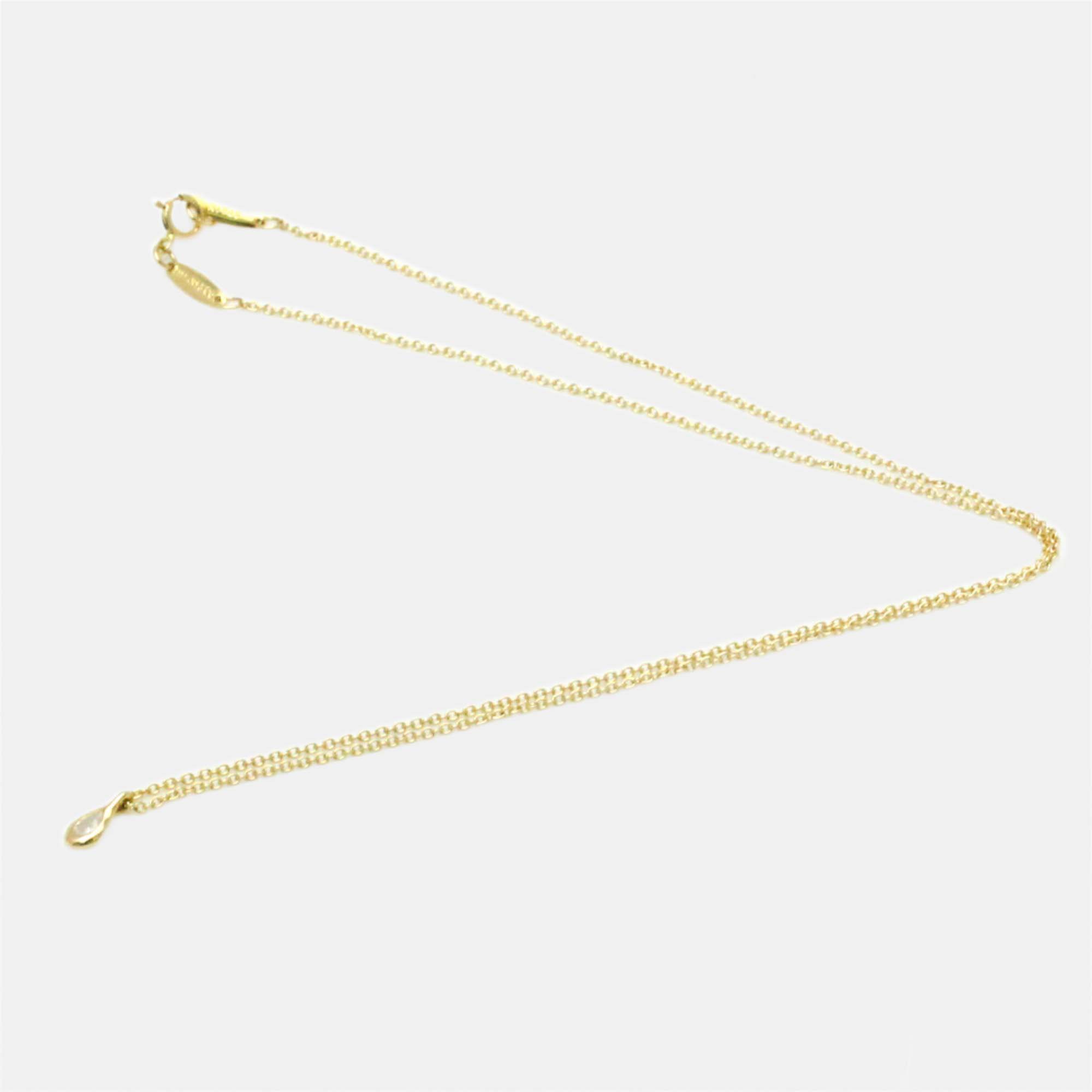 

Tiffany & Co. Diamonds by the Yard Pear Shape 18K Yellow Gold Diamond Necklace
