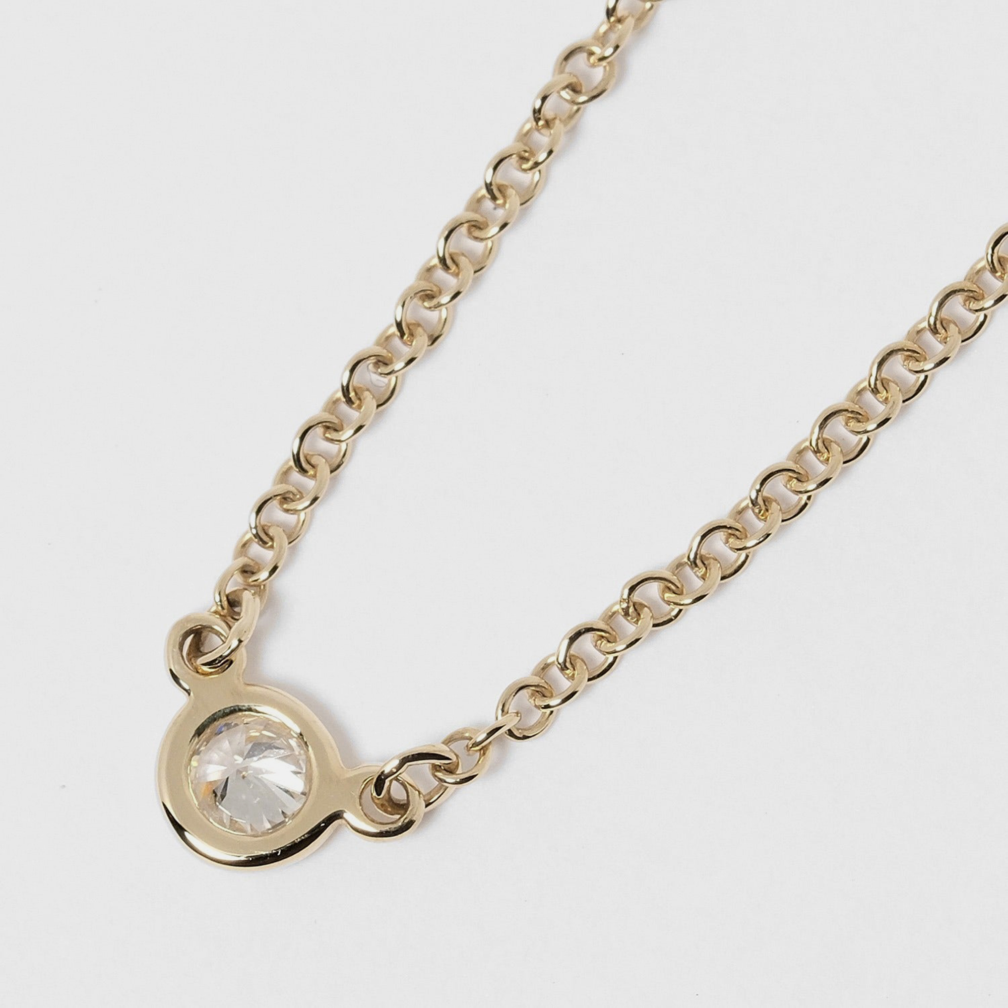 

Tiffany & Co. Elsa Peretti Diamonds By The Yard 18K Yellow Gold Diamond Necklace