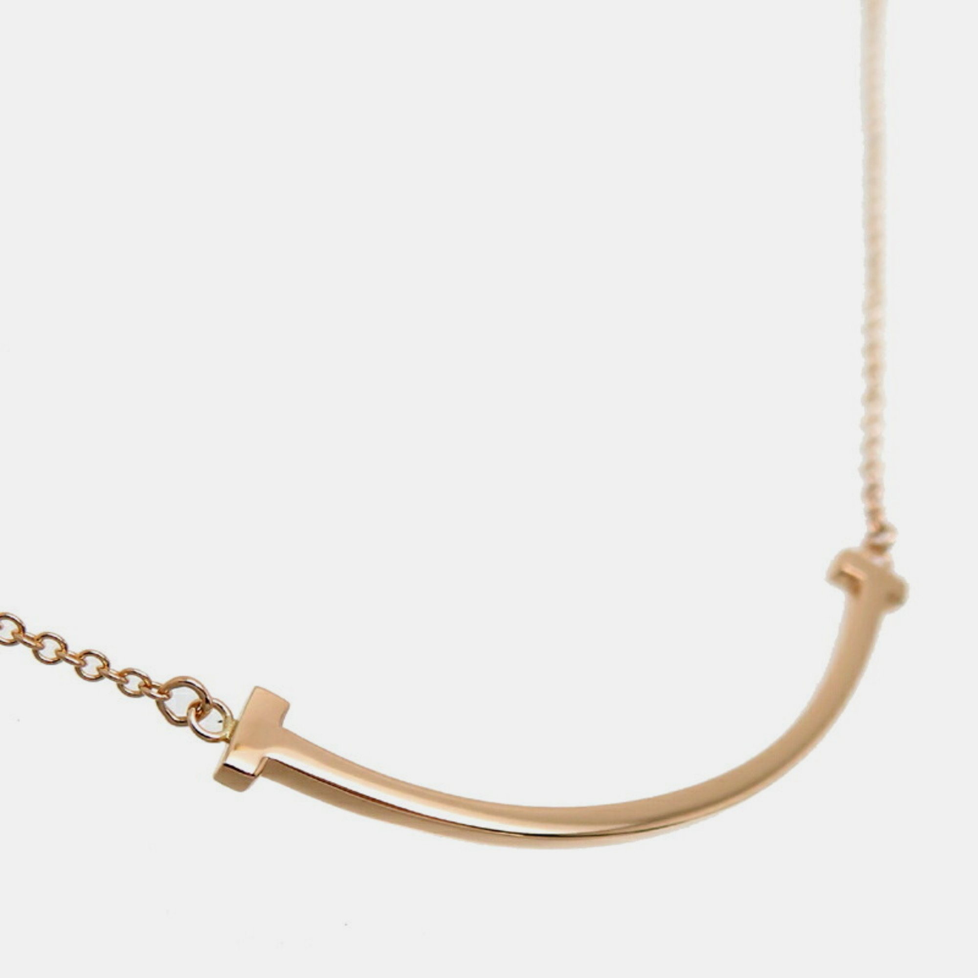 

Tiffany & Co. T Smile Small 18K Rose Gold Necklace