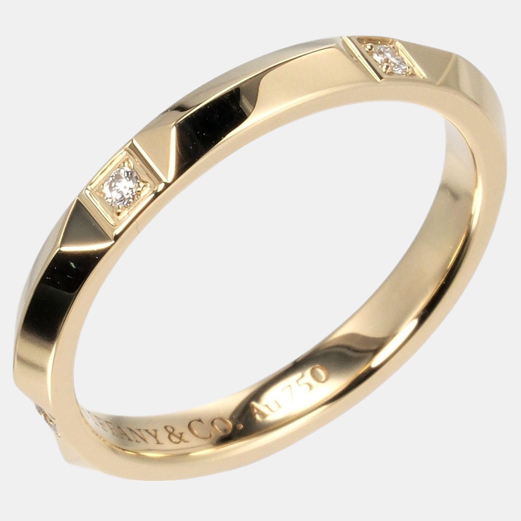 

Tiffany & Co. True Band 18K Yellow Gold Diamond Ring EU 51