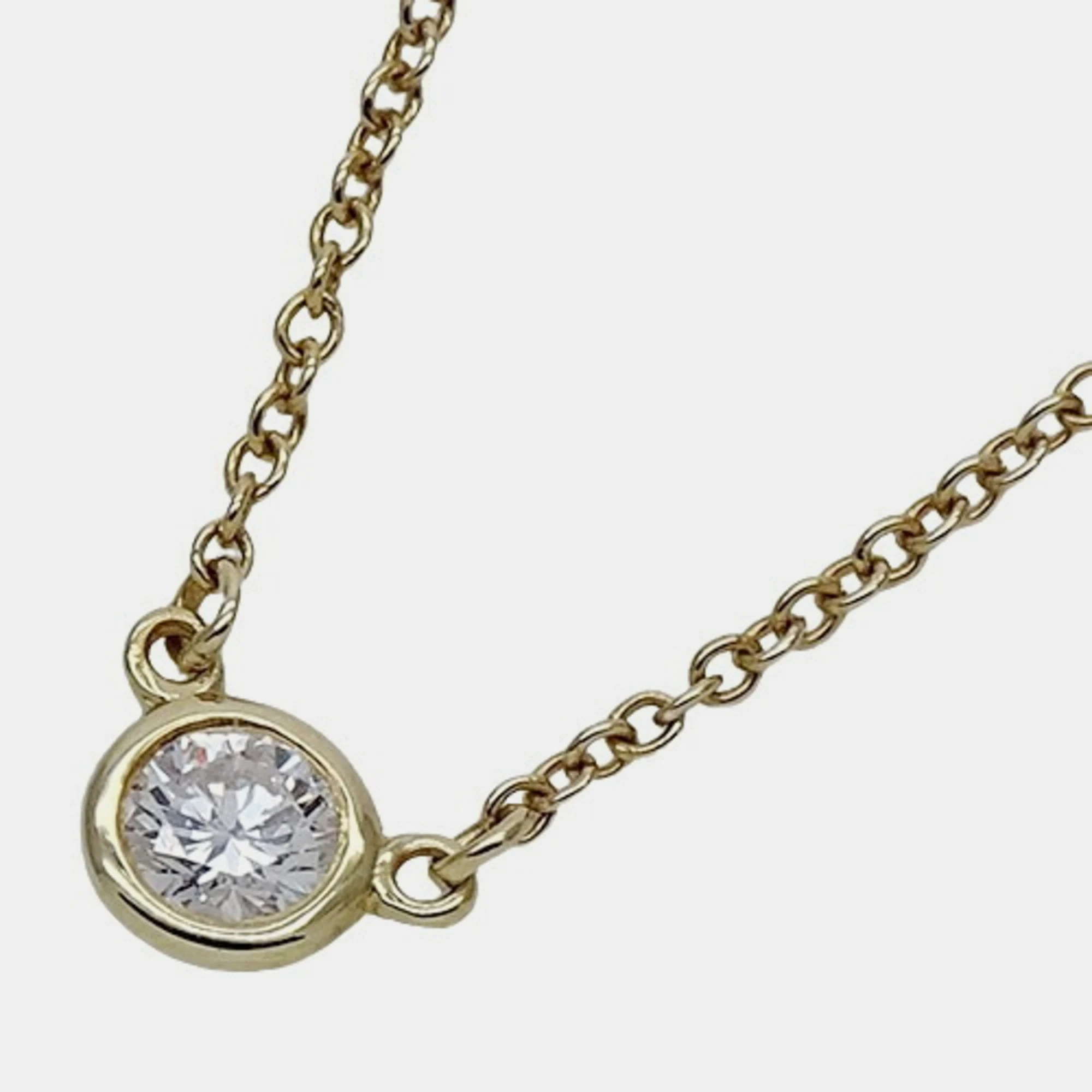 

Tiffany & Co. Elsa Peretti Diamonds By The Yard 18K Yellow Gold Diamond Necklace