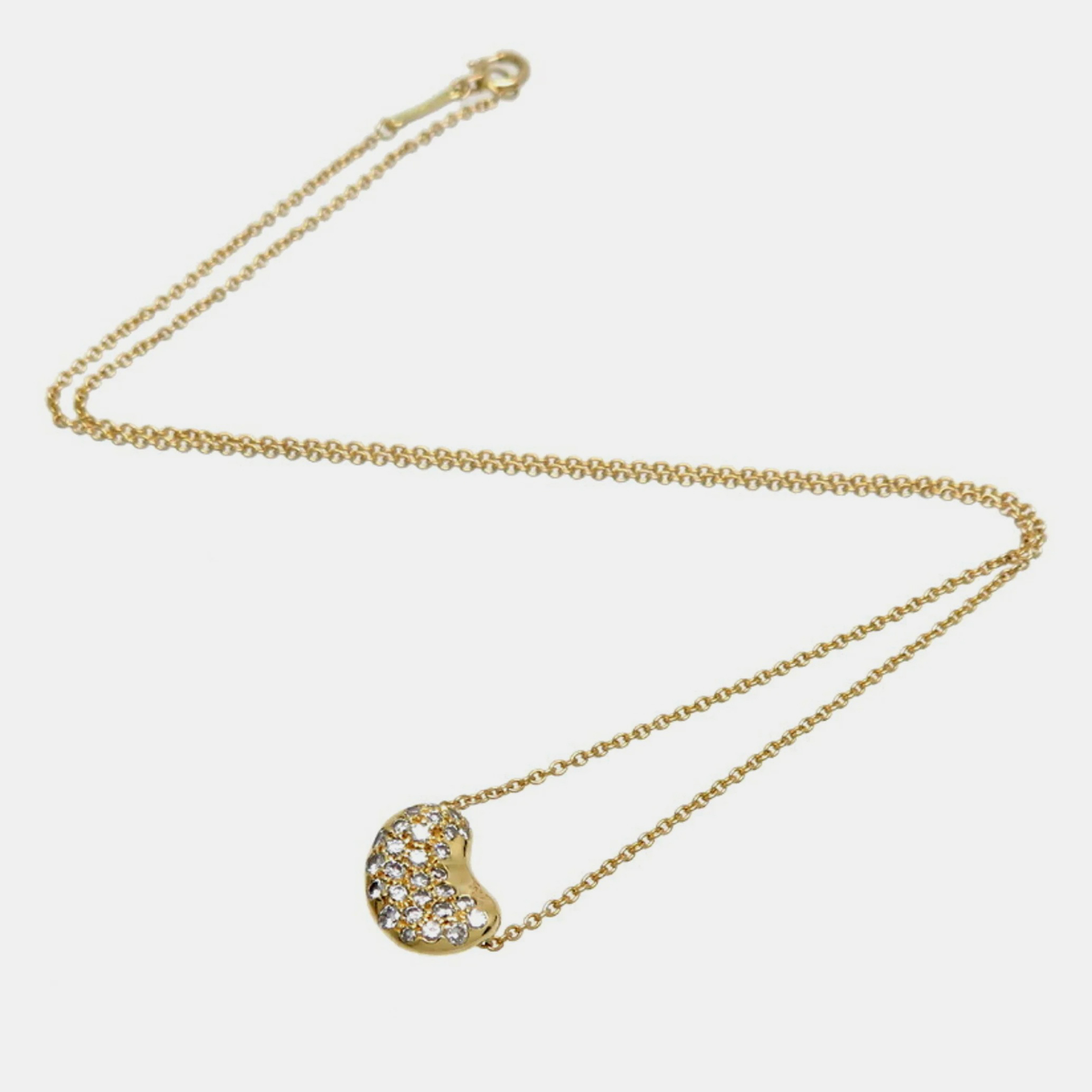 

Tiffany & Co. Bean 18K Yellow Gold Diamond Necklace