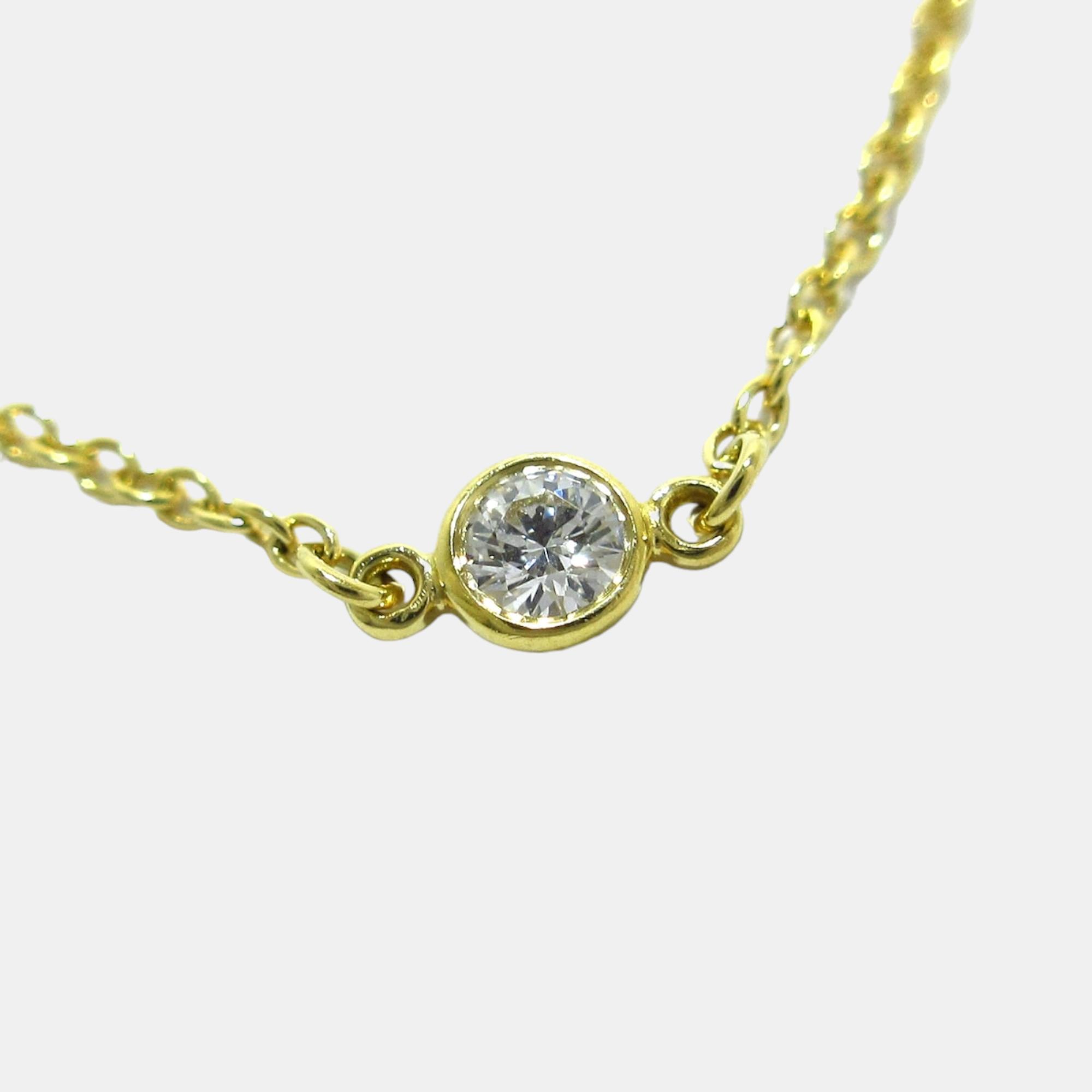 

Tiffany & Co. Elsa Peretti 18K Yellow Gold Diamond Bracelet 17