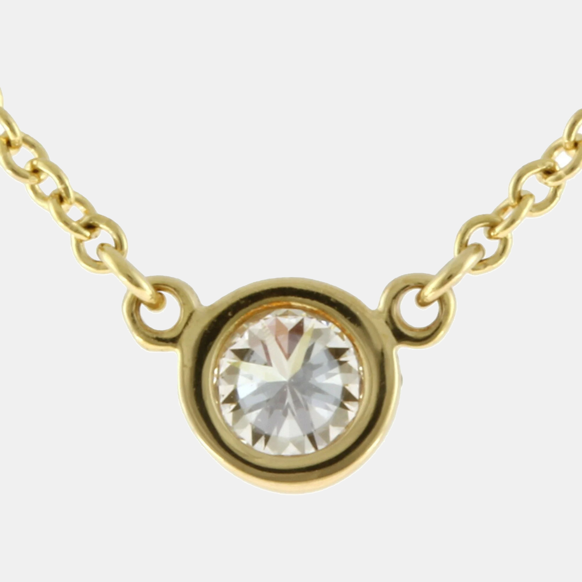 

Tiffany & Co. 18K Yellow Gold and Diamond Elsa Peretti Diamonds by the Yard Pendant Necklace