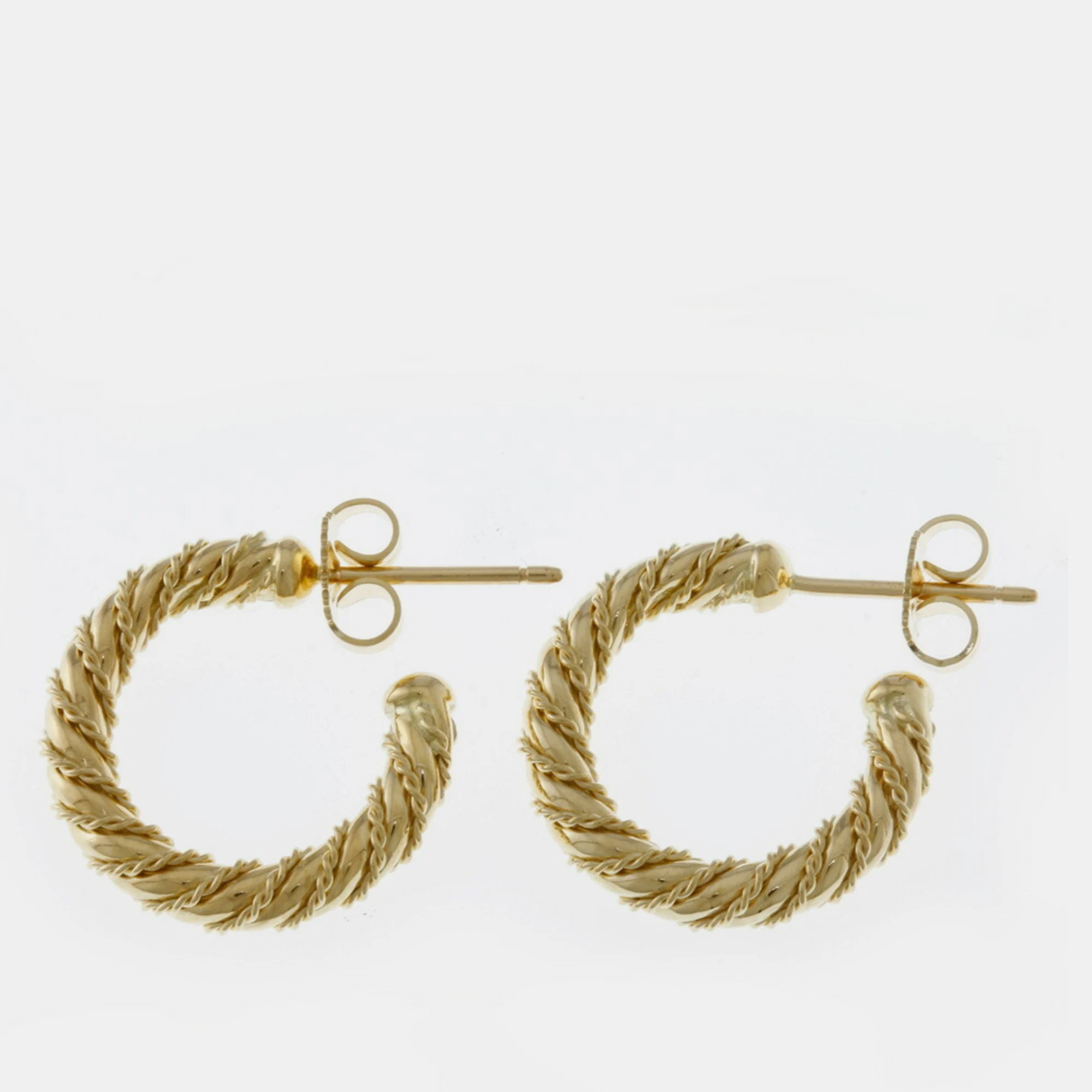 

Tiffany & Co. 18K Yellow Gold Hoop Earrings