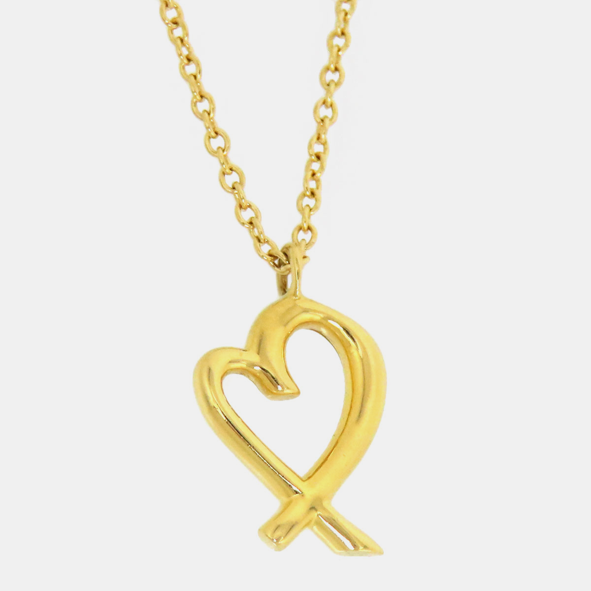 

Tiffany & Co Gold Metal 18K Paloma Picasso Loving Heart Necklace