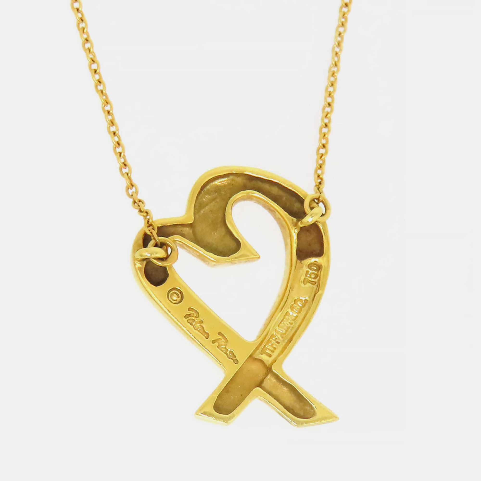 

Tiffany & Co 18K Yellow Gold Paloma Picasso Loving Heart Necklace