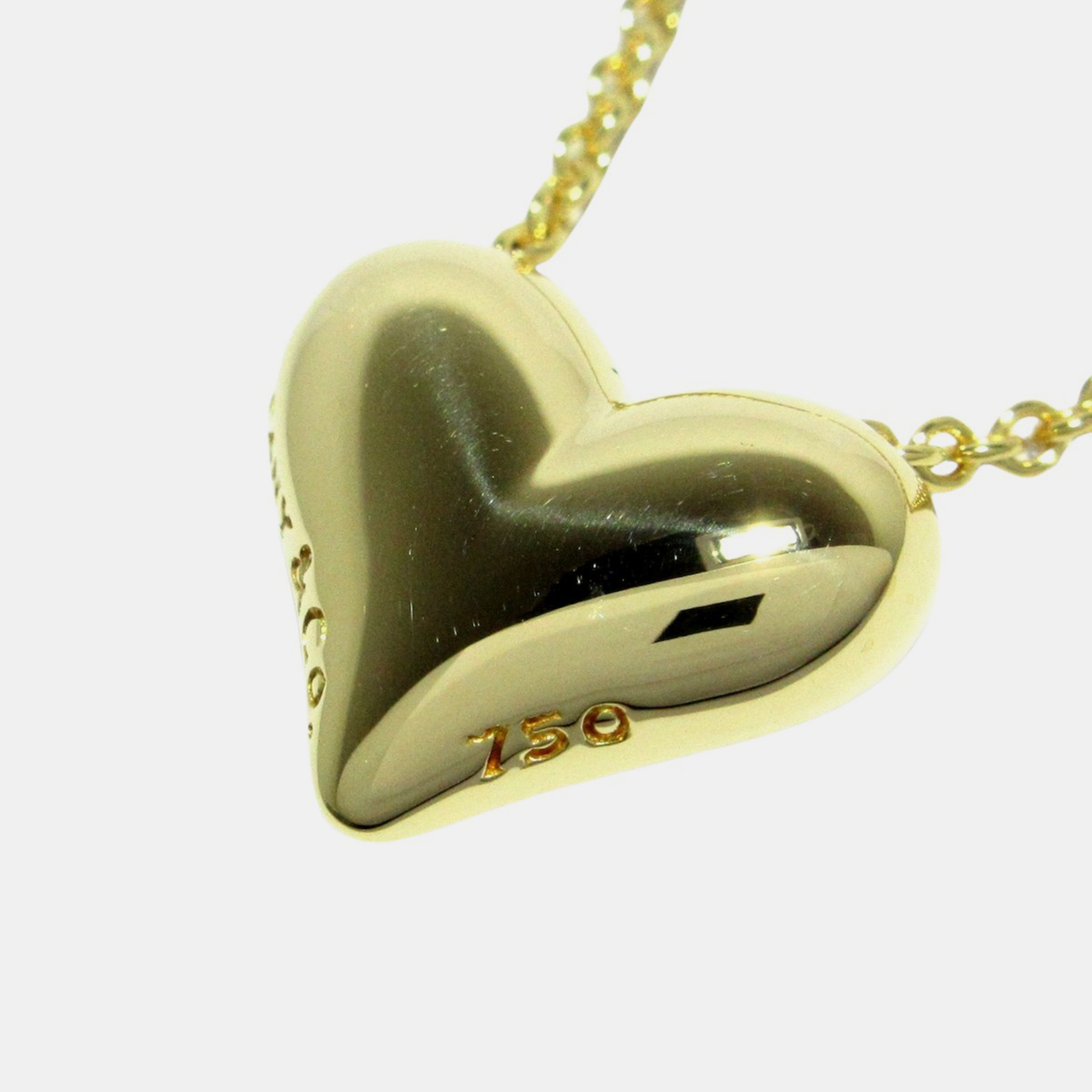 

Tiffany & Co. 18K Yellow Gold Puffed Heart Necklace