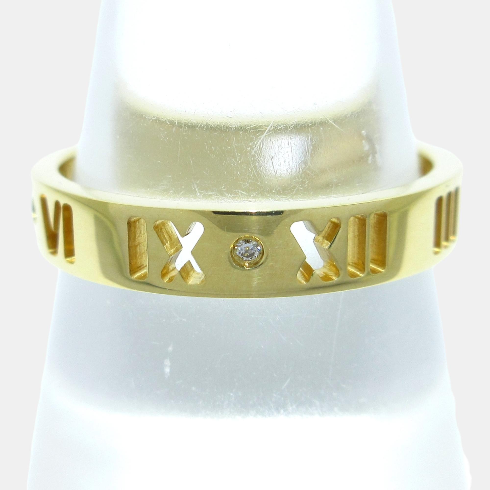 

Tiffany & Co 18K Yellow Gold Atlas Ring Size 54