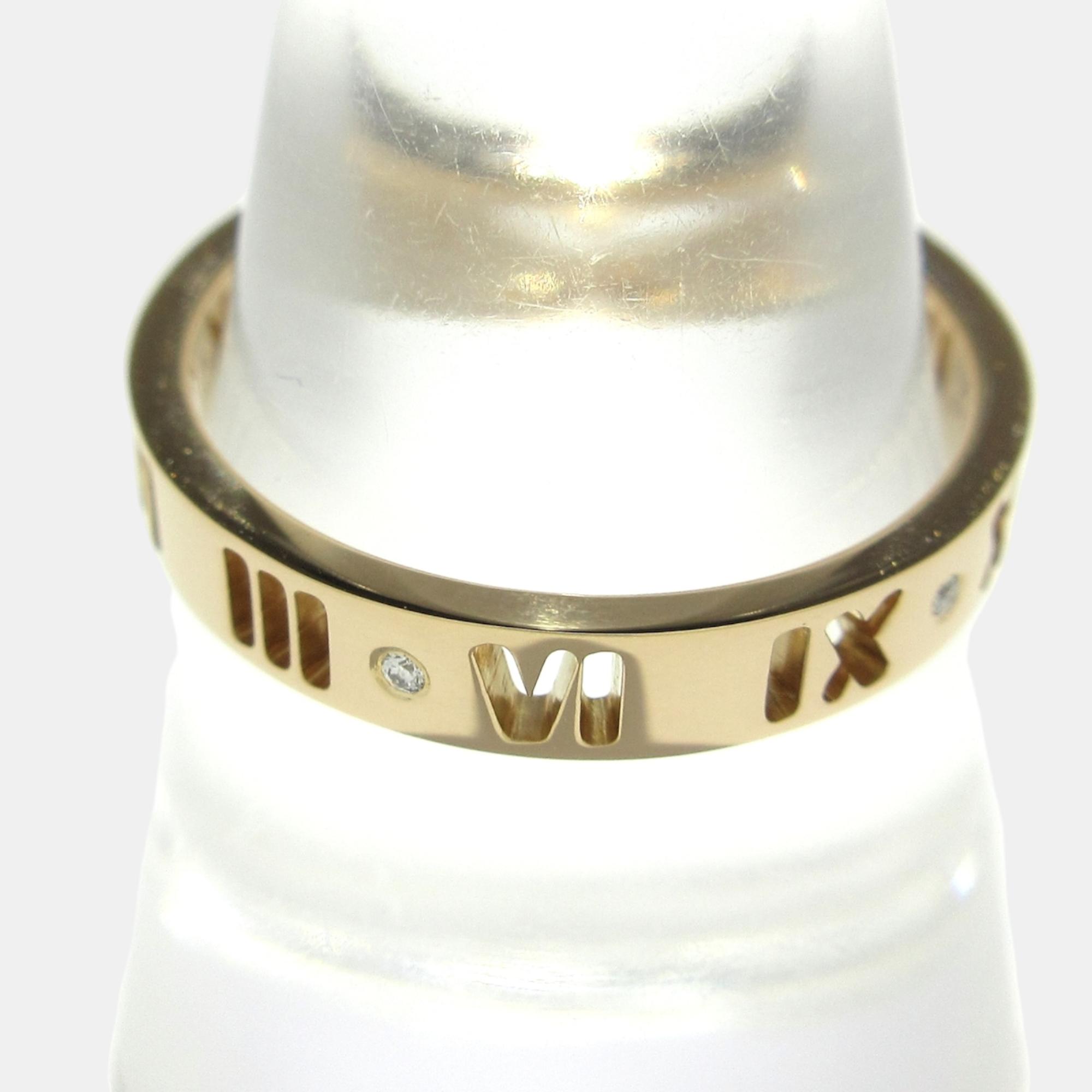 

Tiffany & Co 18K Rose Gold Atlas Ring Size 54