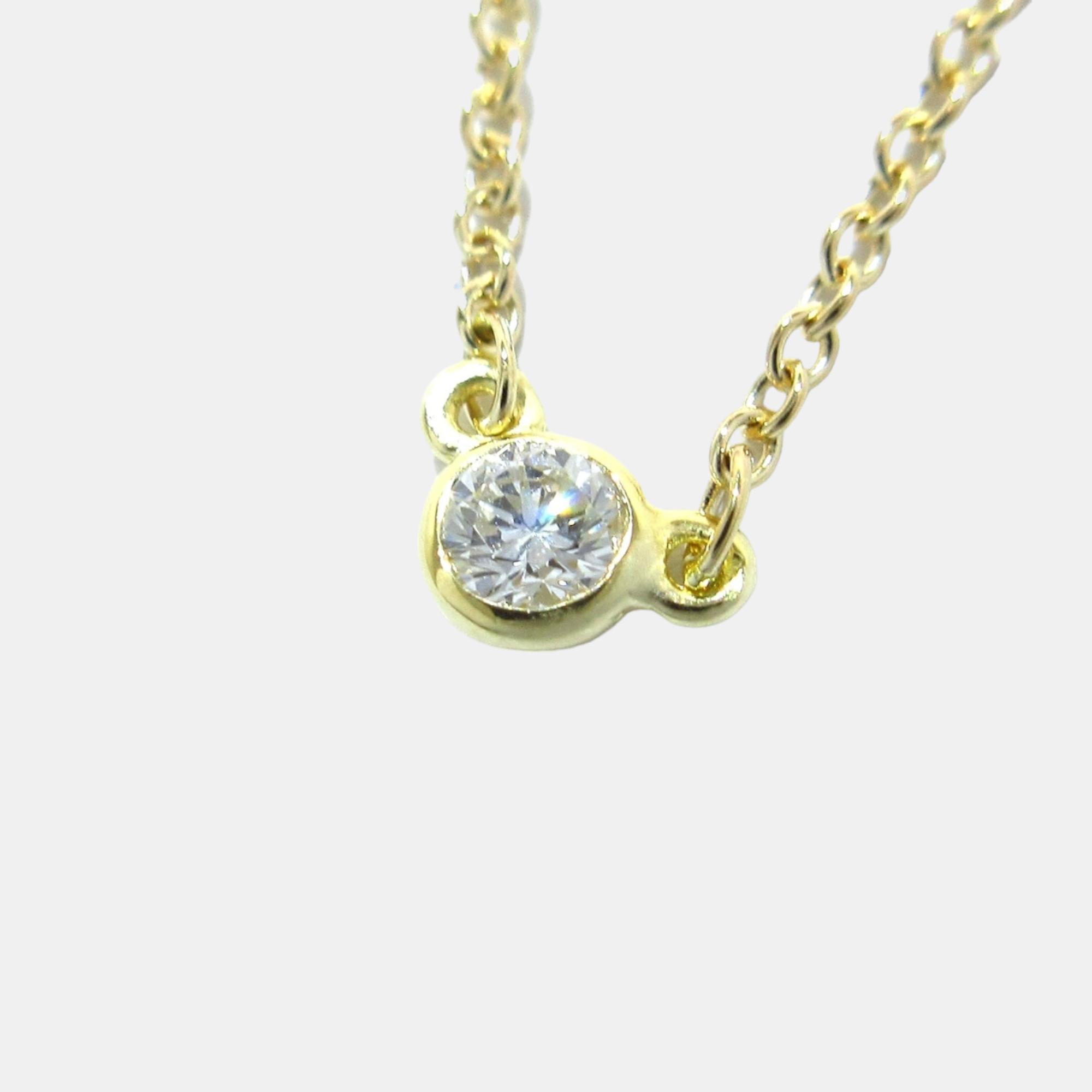 

Tiffany & Co Yellow Gold Diamond By the Yard Necklace