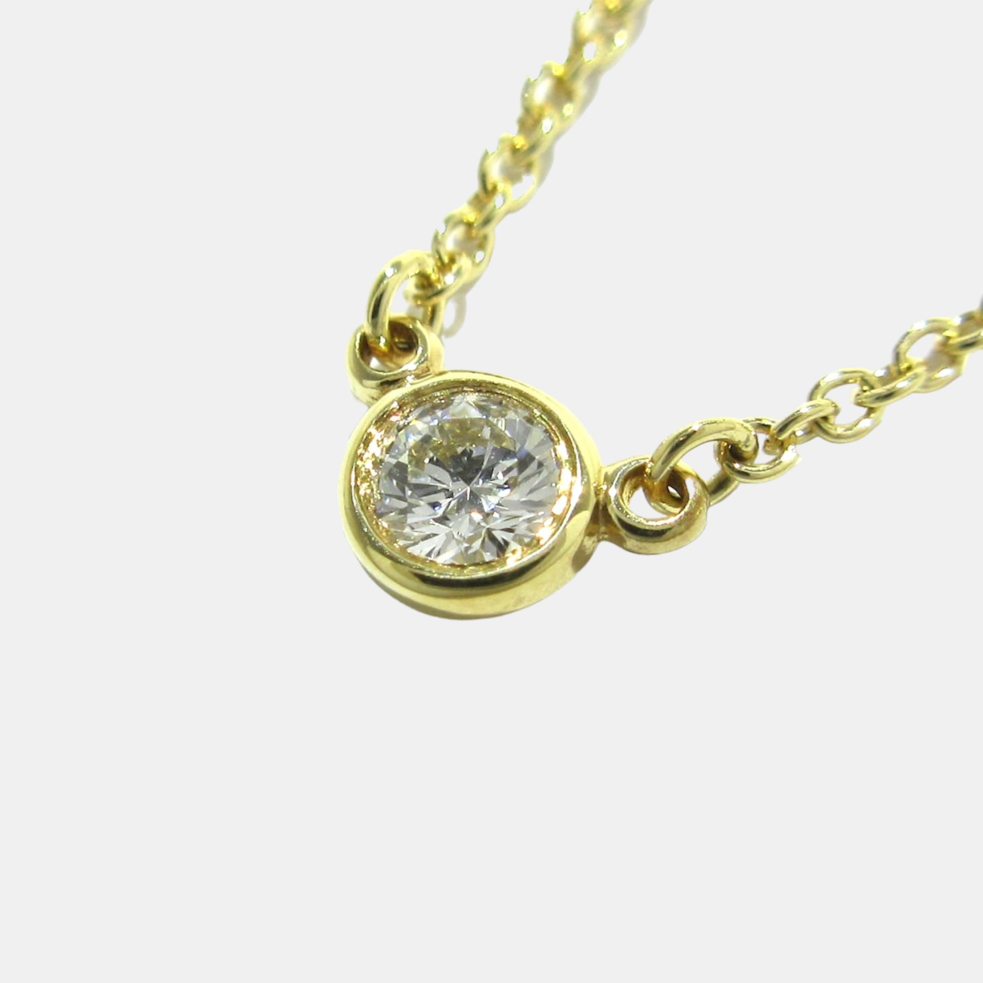 

Tiffany & Co Yellow Gold Diamond By the Yard Necklace