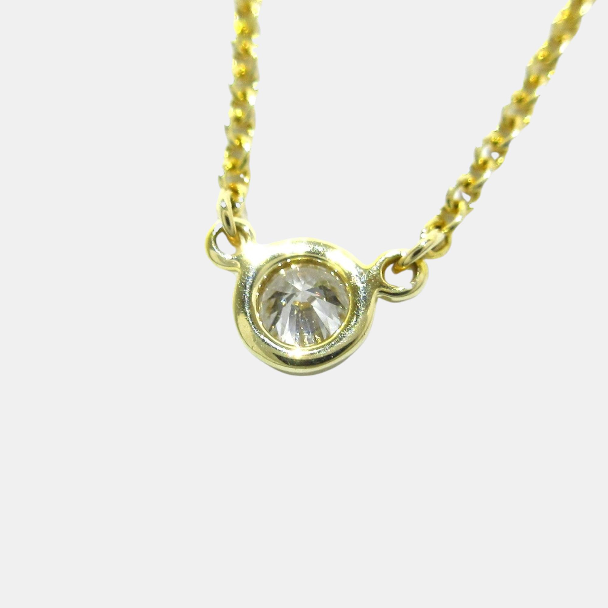 

Tiffany & Co Yellow Gold Diamond By the Yard Necklace