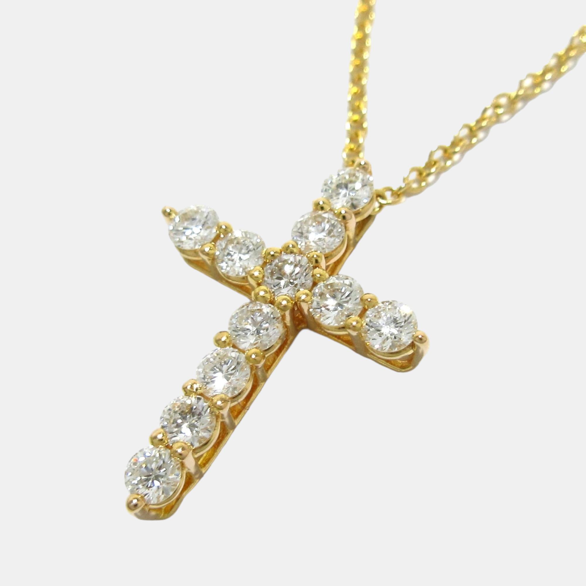 

Tiffany & Co 18K Yellow Gold Cross Necklace