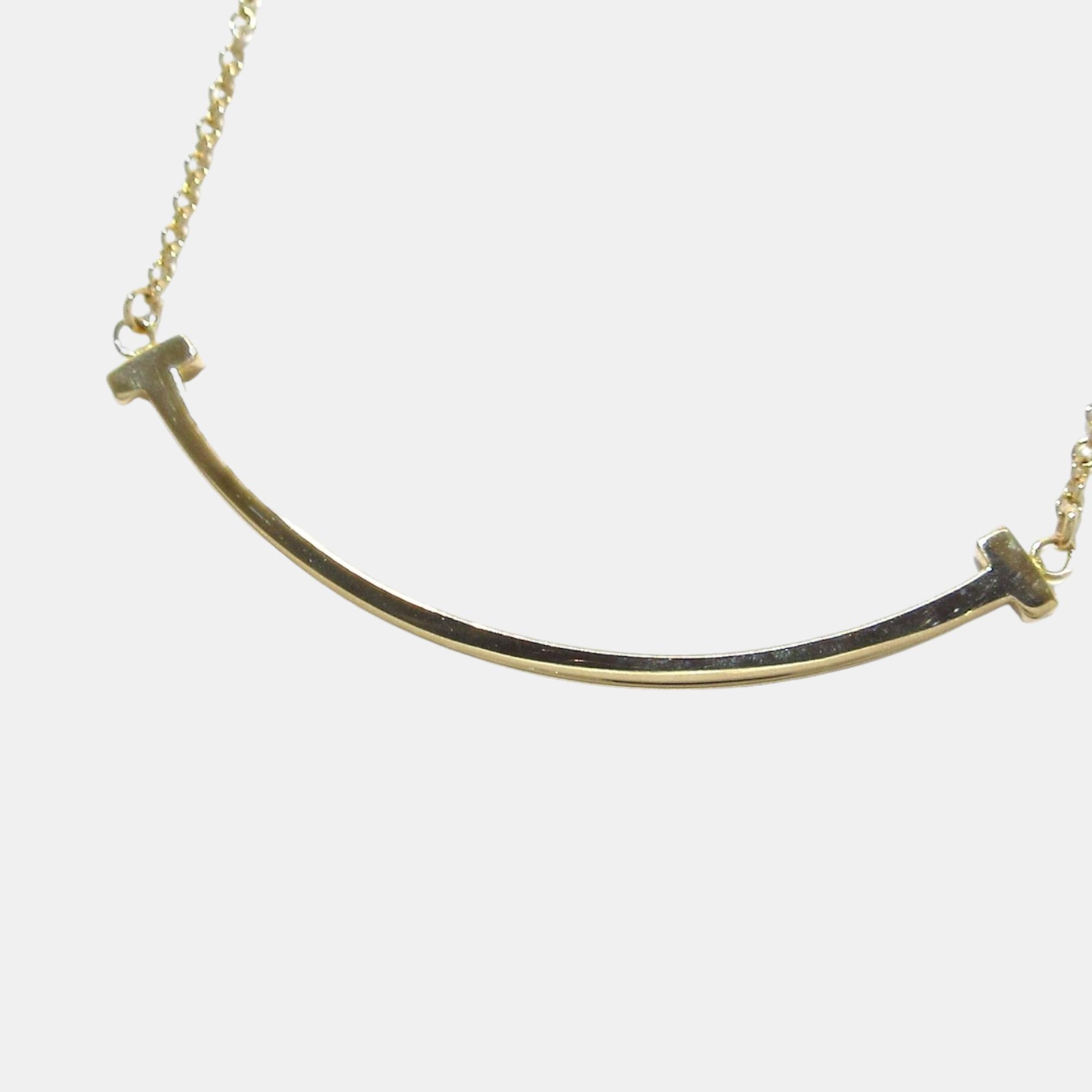 

Tiffany & Co Rose Gold T Smile Necklace