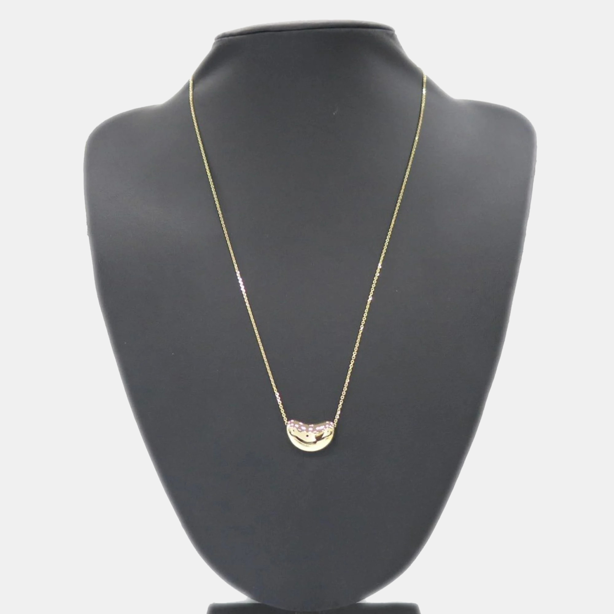 

Tiffany & Co. 18K Yellow Gold Bean Design Pendant Necklace