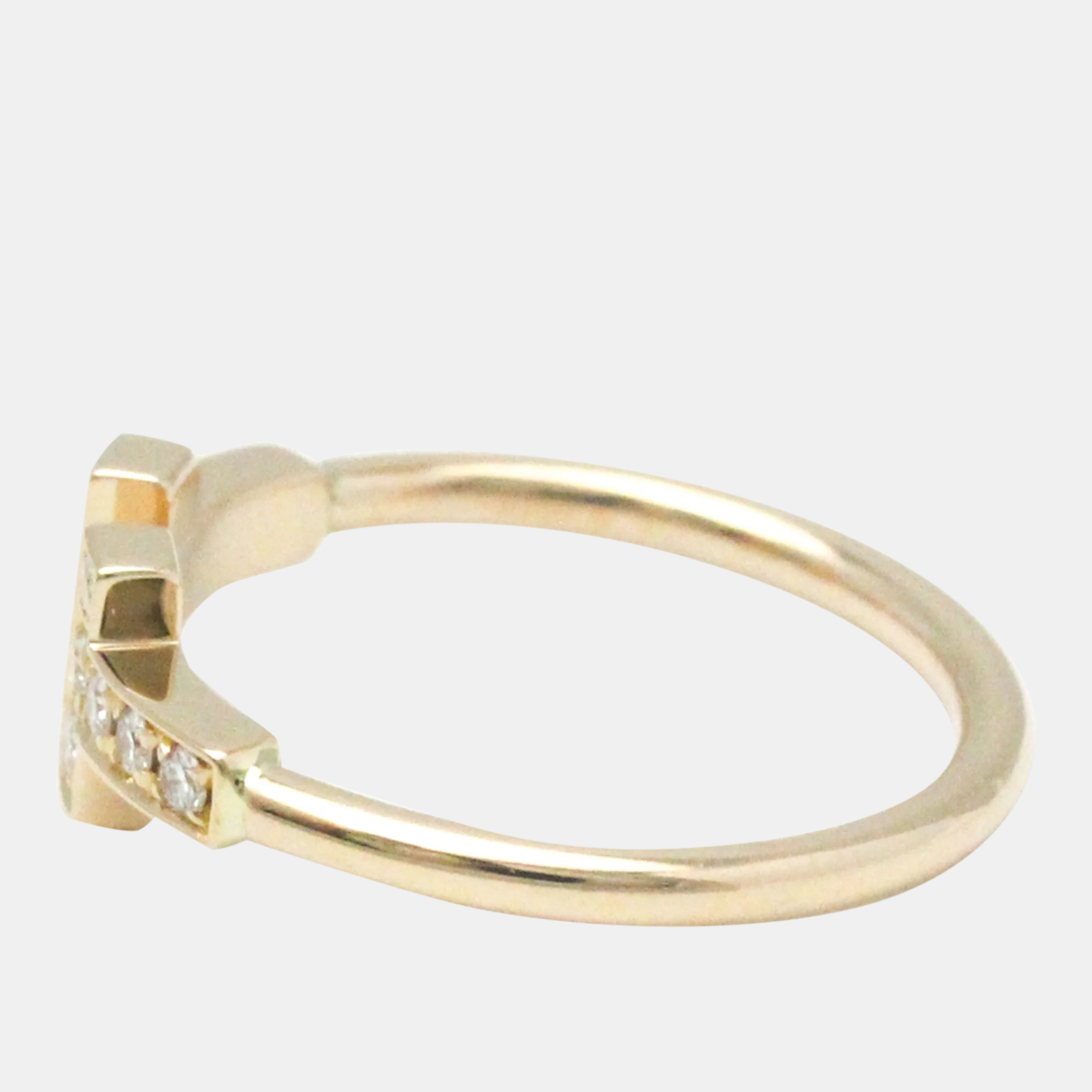

Tiffany & Co. 18K Rose Gold T Wire Band Ring EU 52
