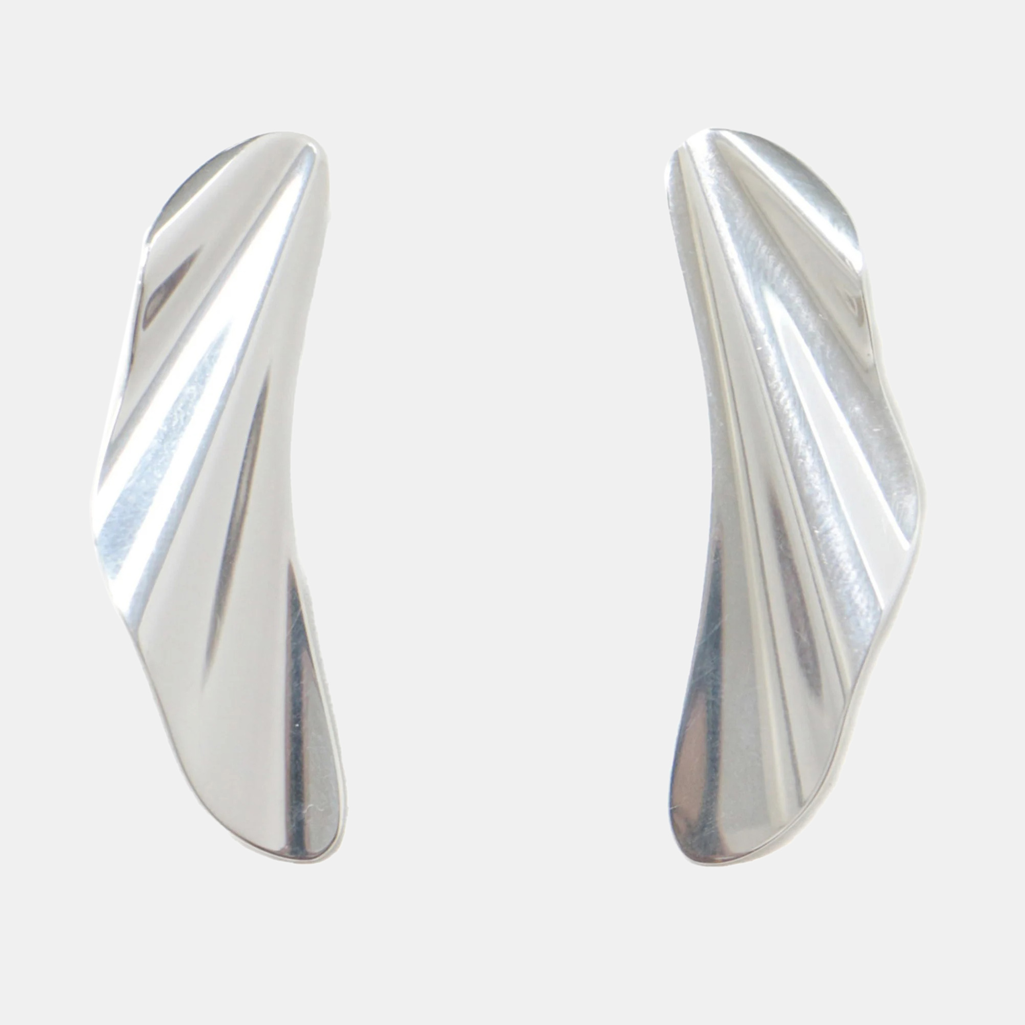 

Tiffany & Co. Silver Elsa Peretti High Tide Earrings