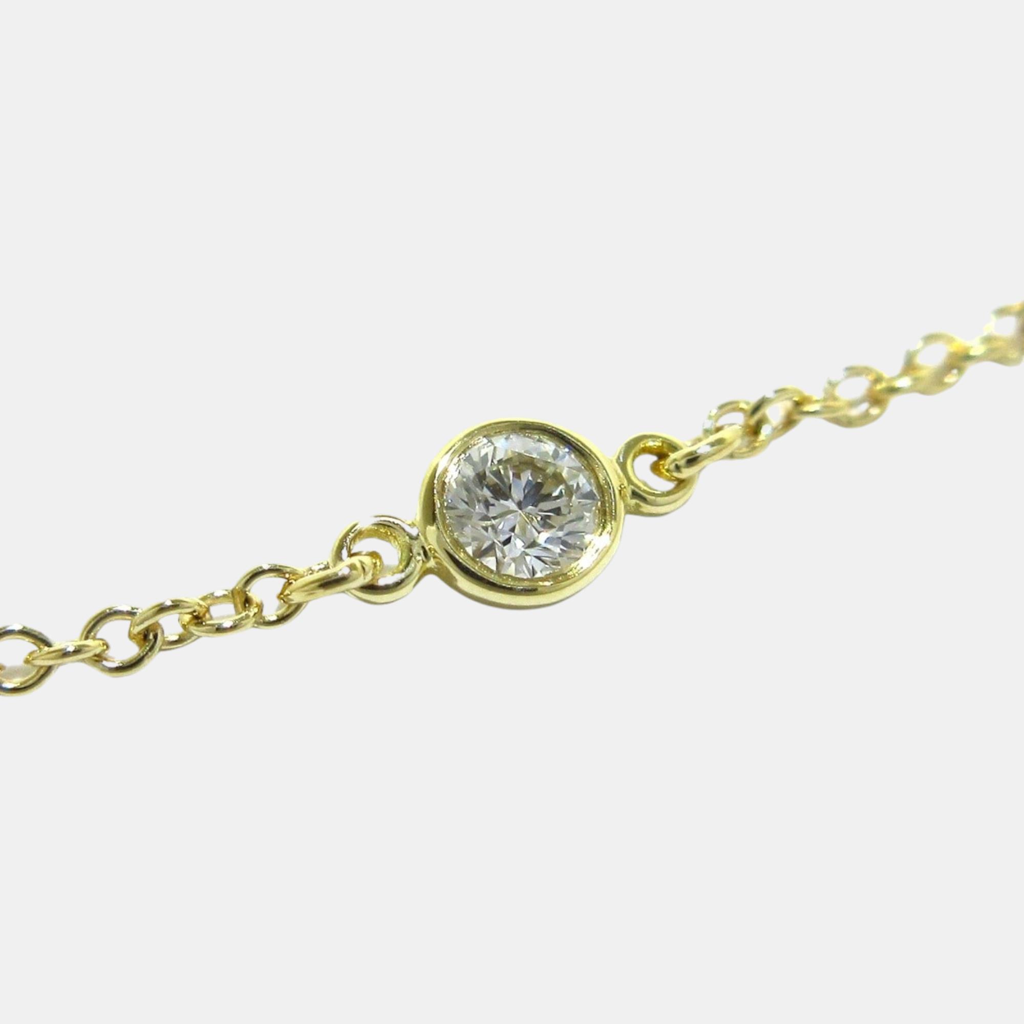 

Tiffany & Co 18K Yellow Gold Diamond By the Yard Bracelet