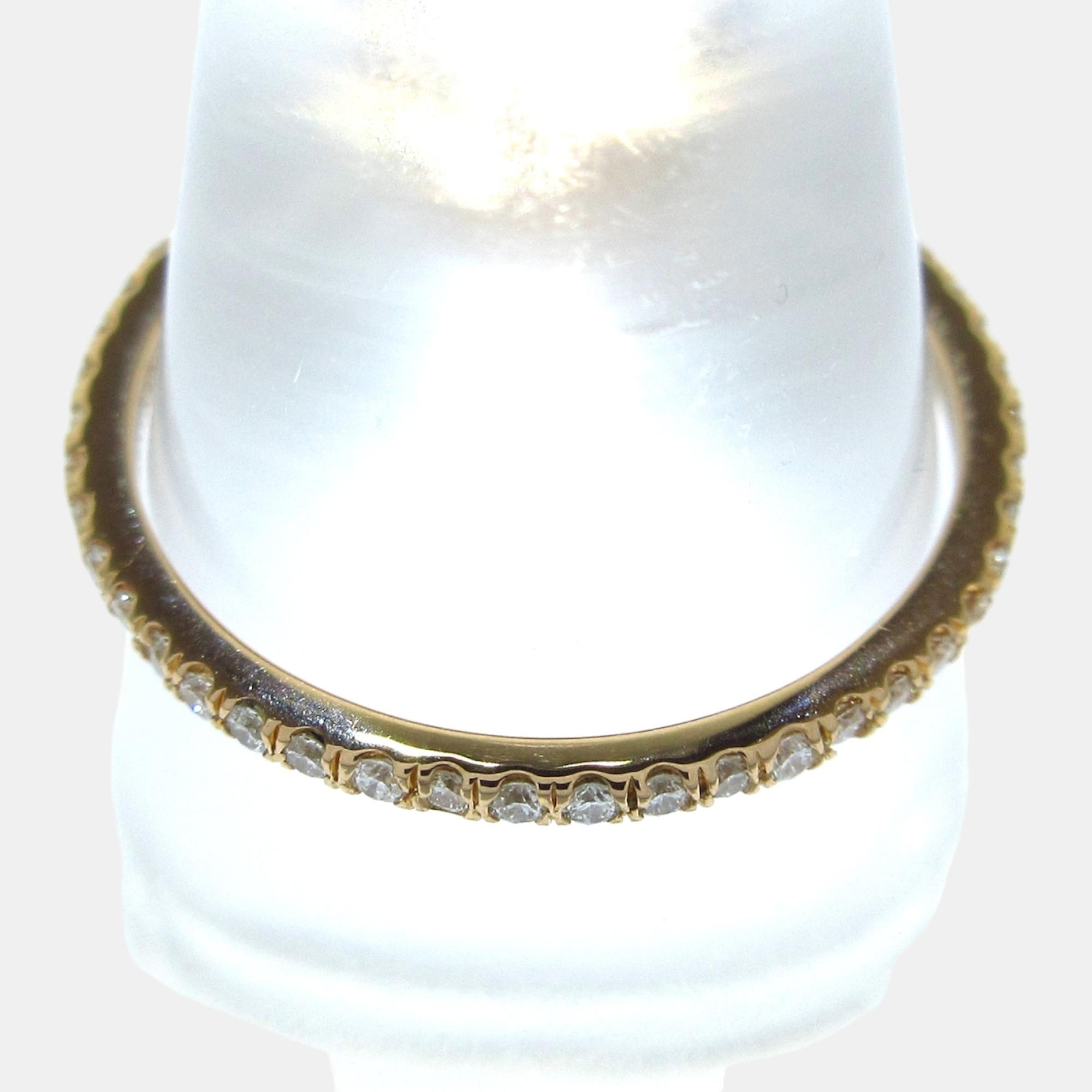 

Tiffany & Co 18K Yellow Gold Diamond T Wire Band Ring Size