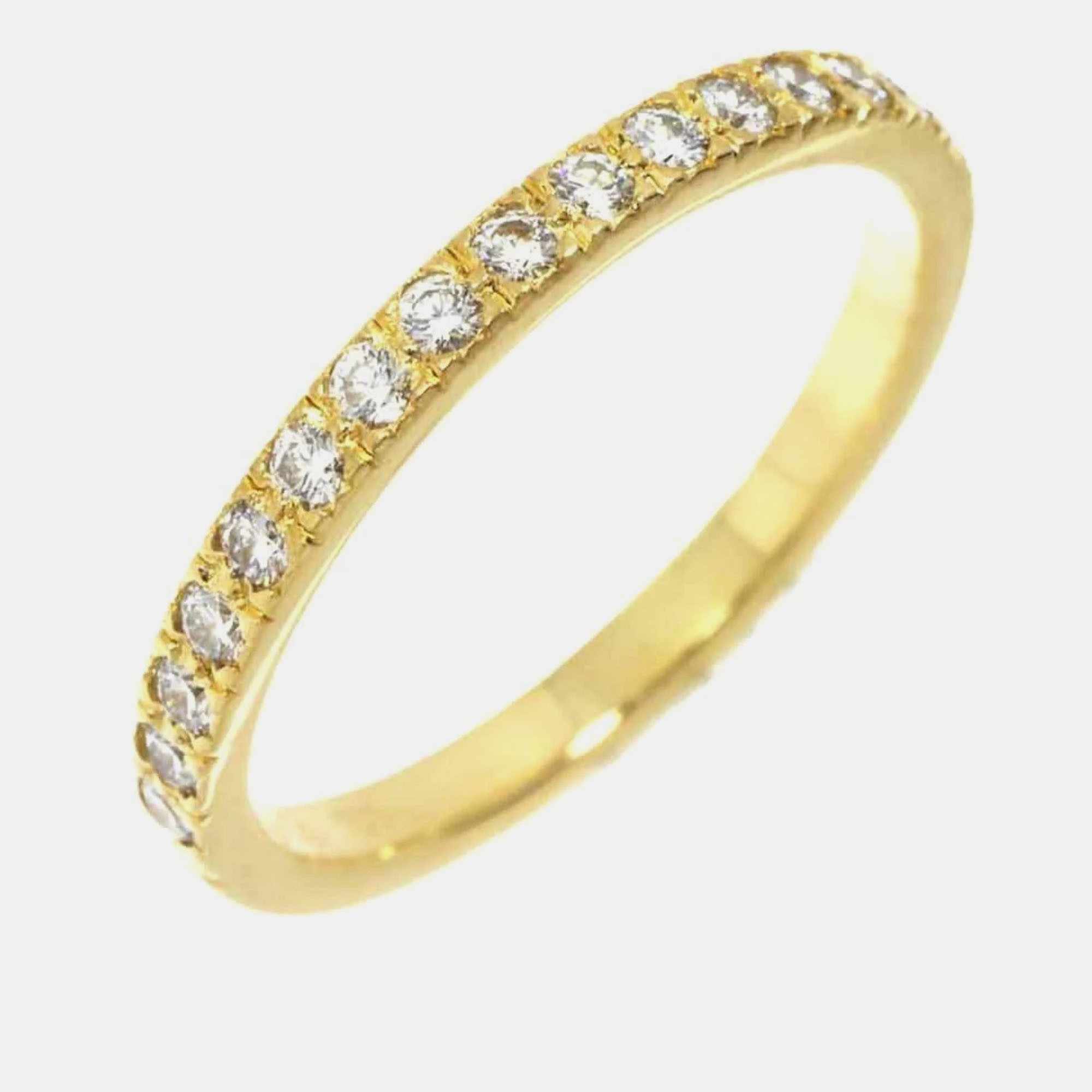 

Tiffany & Co. 18K Yellow Gold and Diamond Wedding Band Ring EU 49