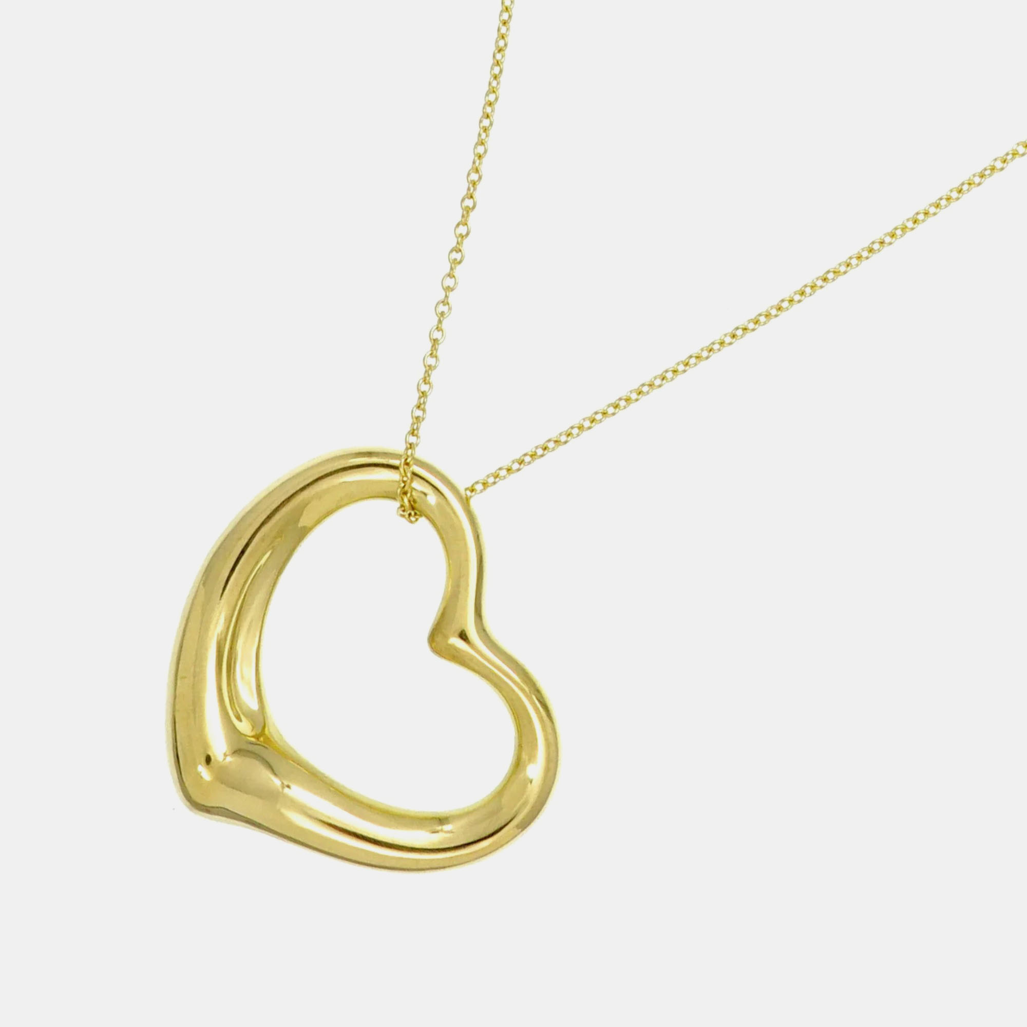 

Tiffany & Co. 18K Yellow Gold Open Heart Pendant Necklace