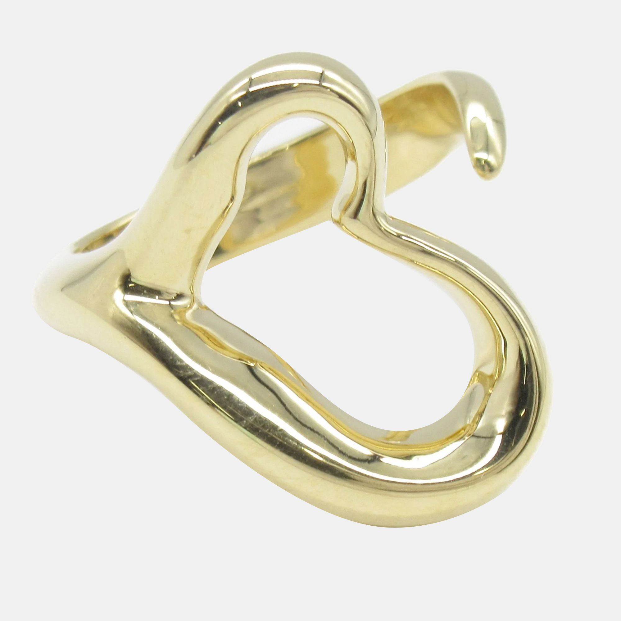 

Tiffany & Co. 18K Yellow Gold Elsa Peretti Open Heart Ring EU 50