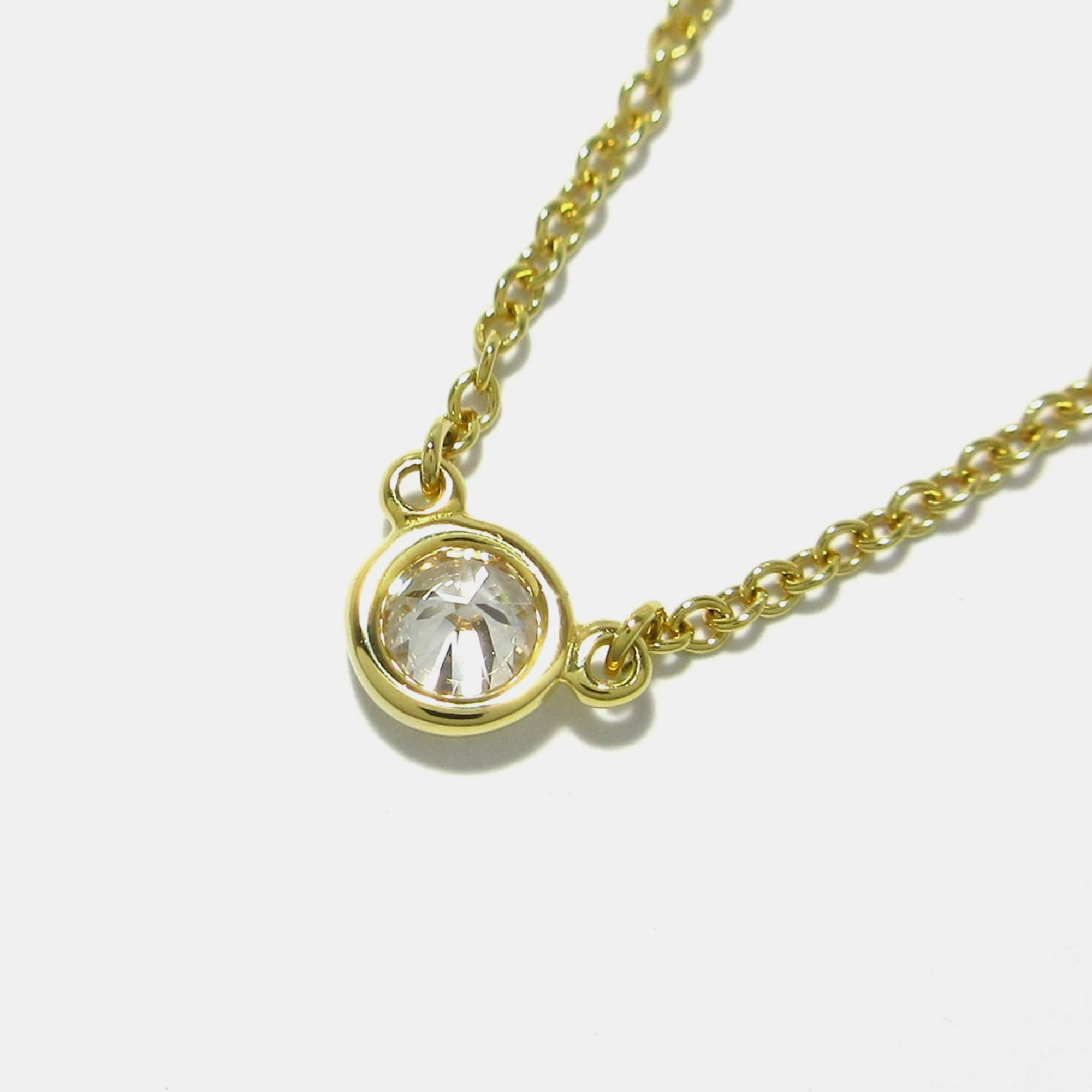 

Tiffany & Co. 18K Yellow Gold Diamonds by the Yard Pendant Necklace
