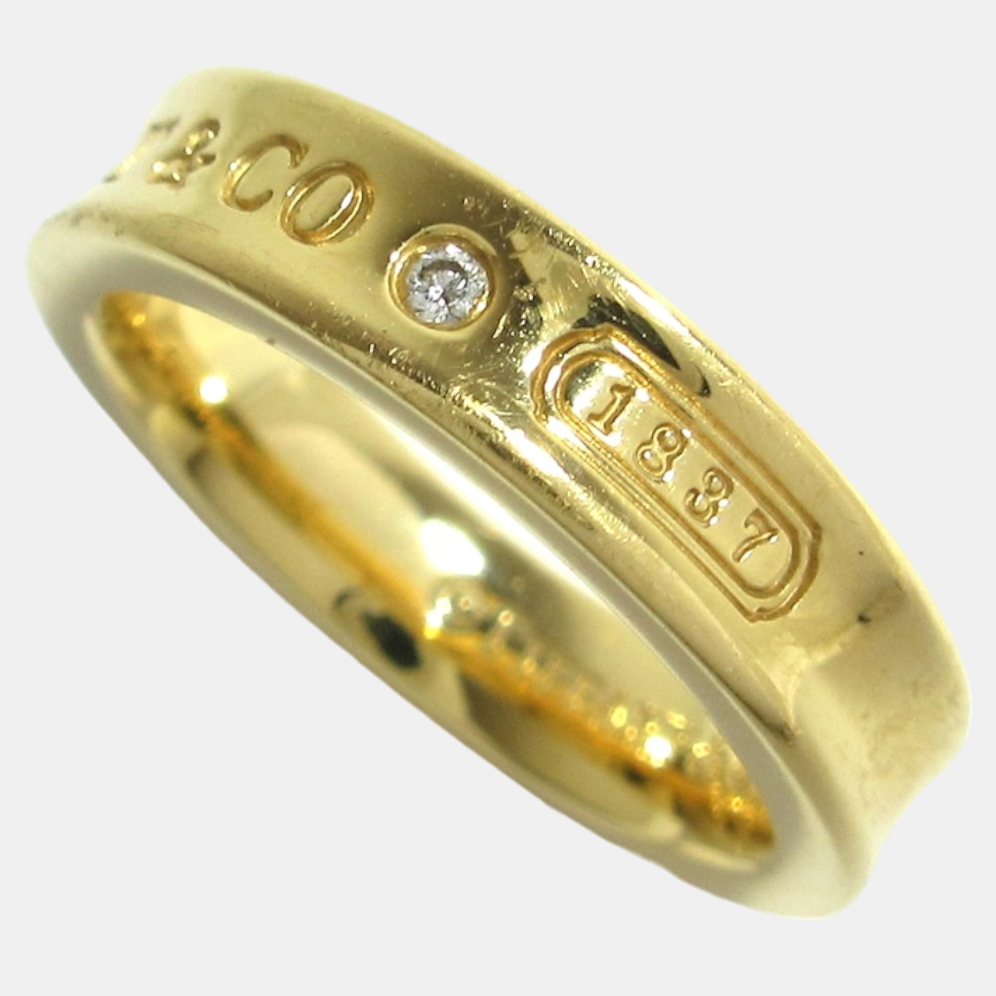 

Tiffany & Co 18K Yellow Gold 1837 Ring