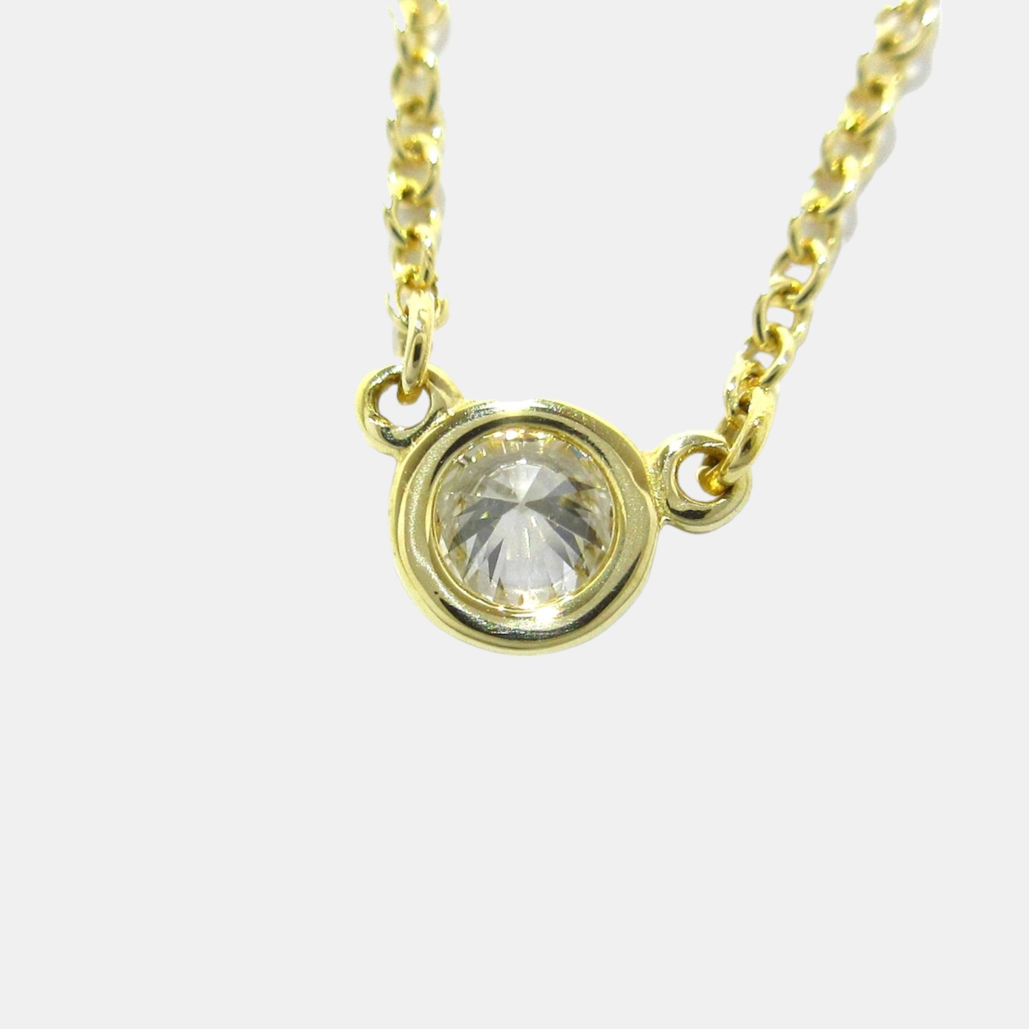 

Tiffany & Co 18K Yellow Gold Diamond By the yard Necklace