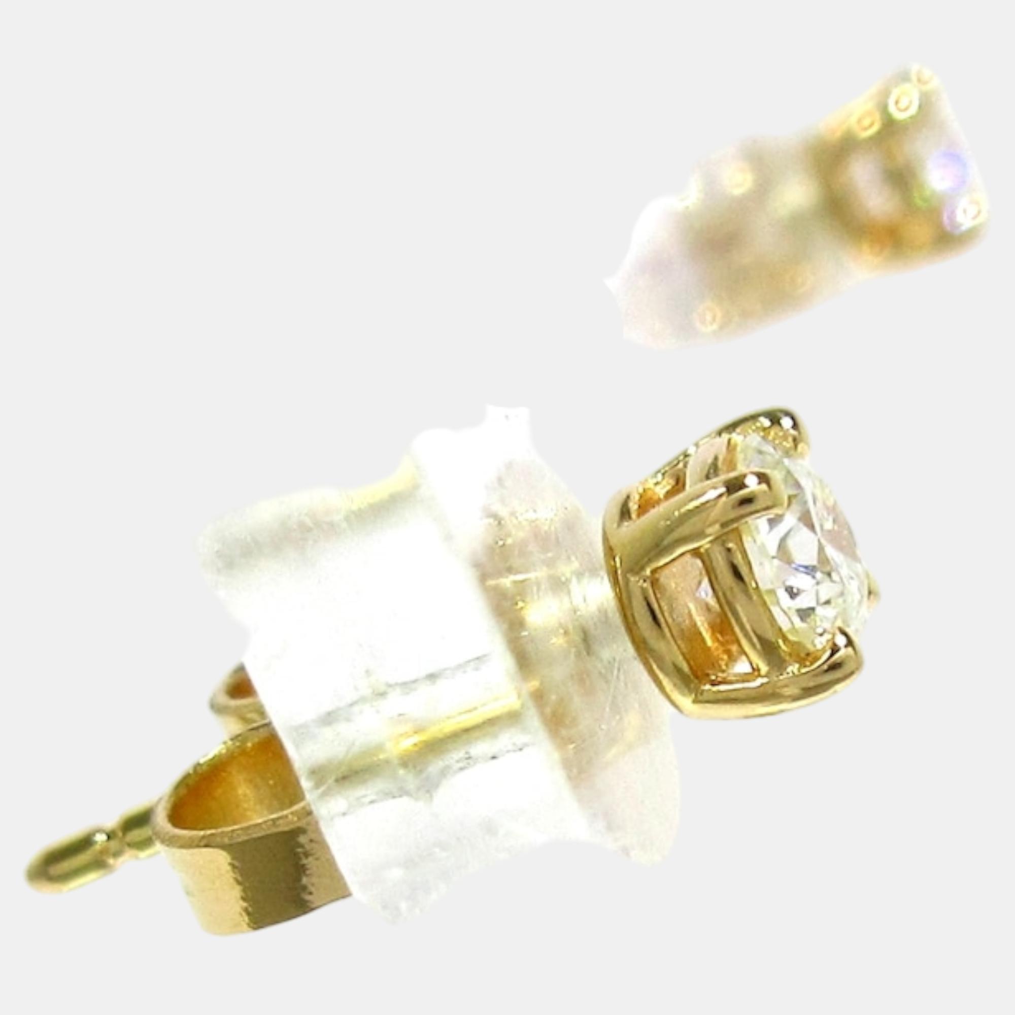 

Tiffany & Co 18K Rose Gold Diamond Solitaire Stud Earrings