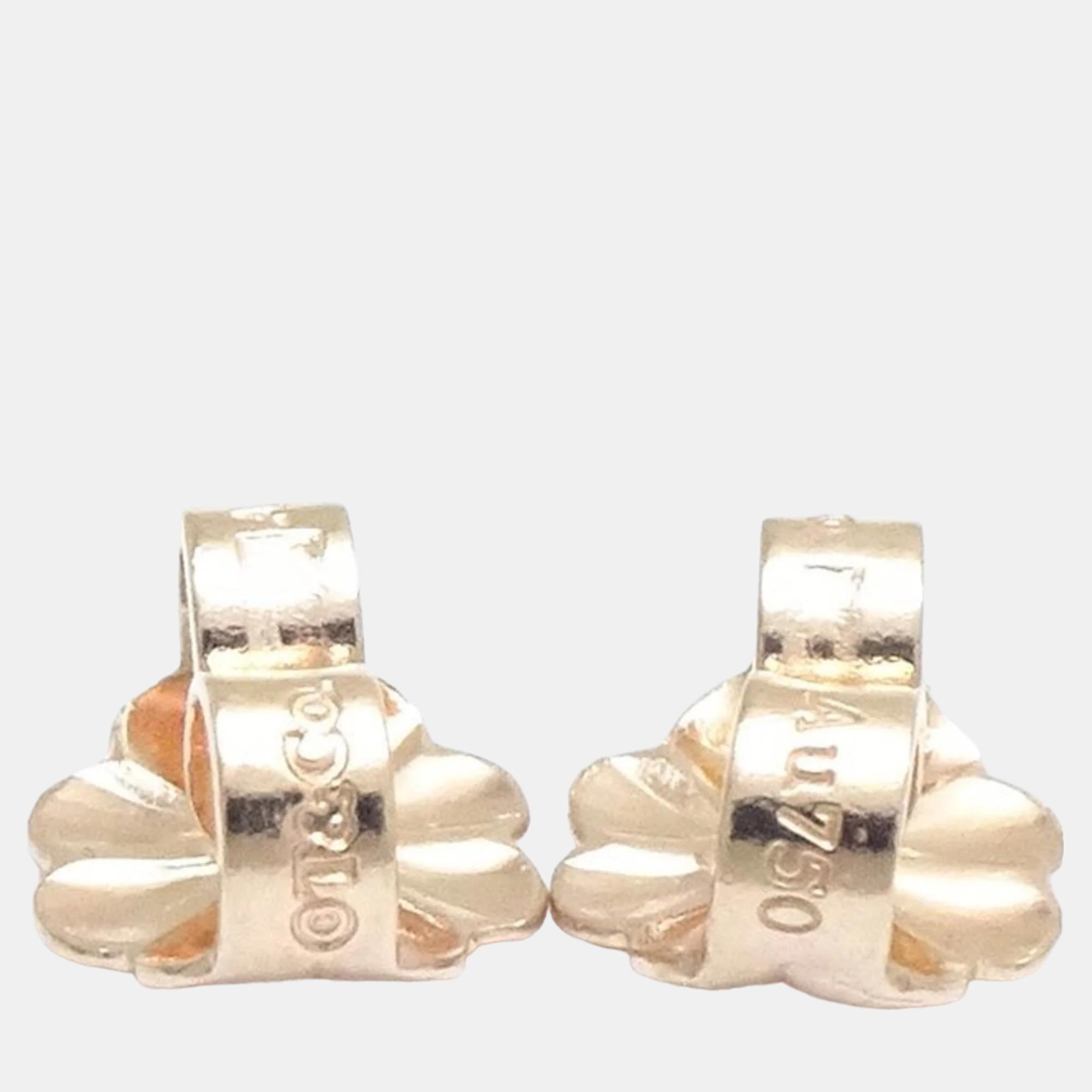 

Tiffany & Co. 18k Rose Gold T Smile Earrings