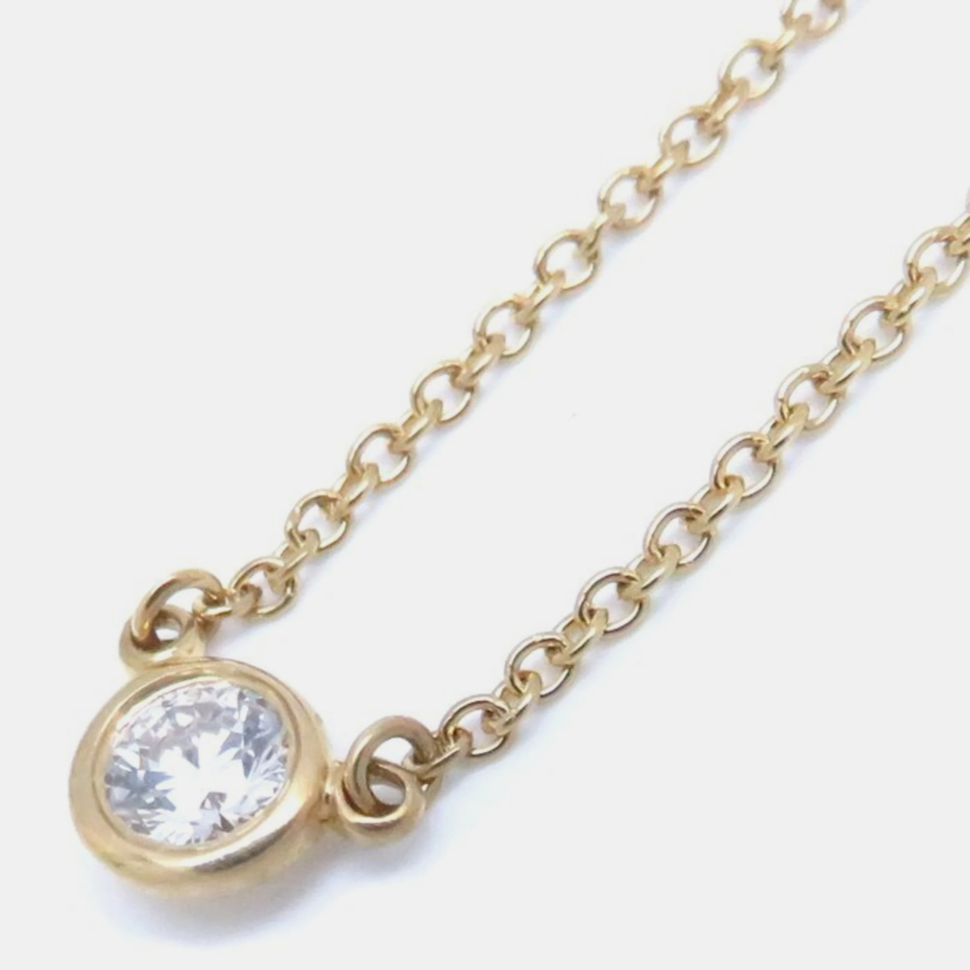 

Tiffany & Co. 18K Yellow Gold and Diamond Elsa Peretti Diamonds by the Yard Pendant Necklace
