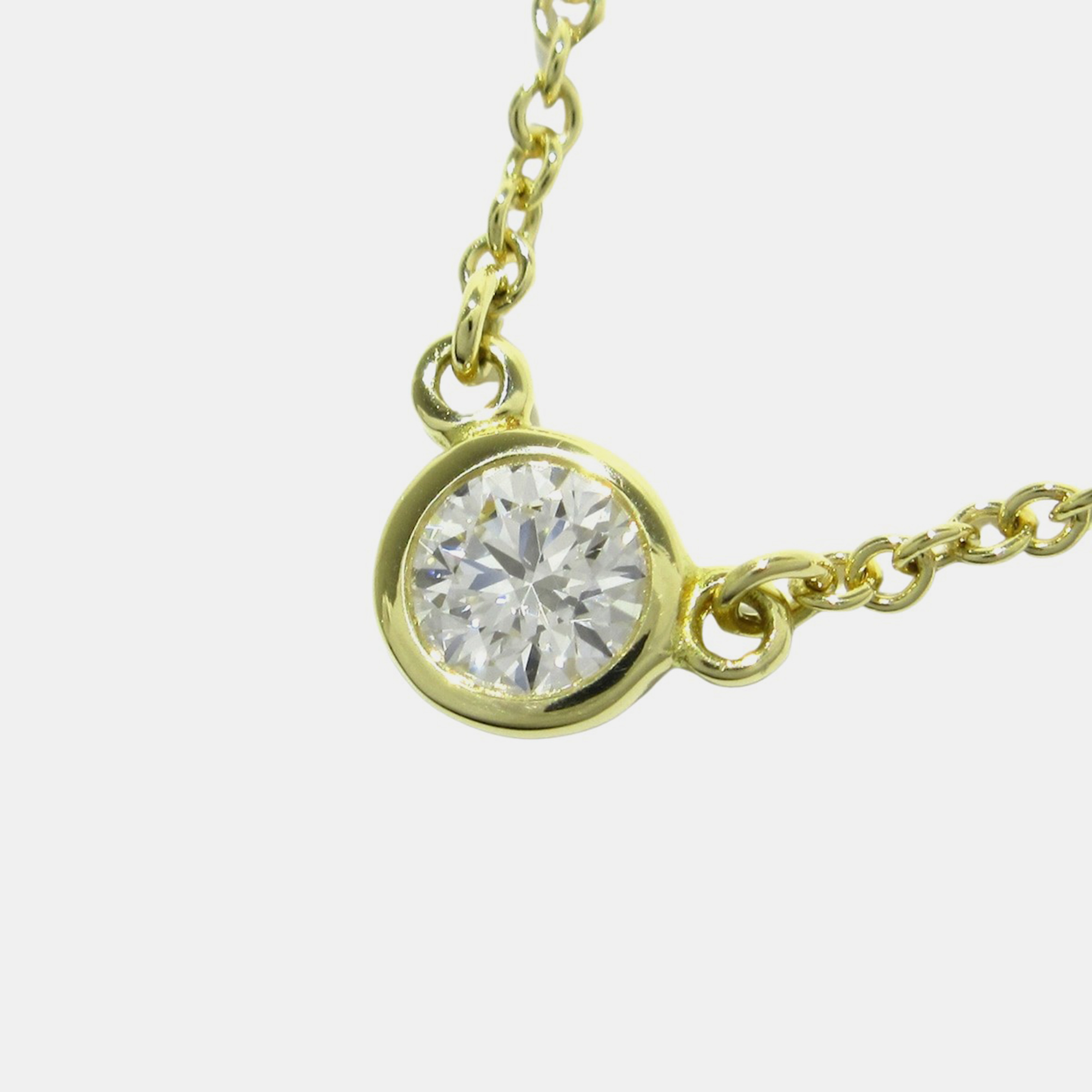 

Tiffany & Co. 18K Yellow Gold and Diamond Elsa Peretti Diamonds by the Yard Pendant Necklace