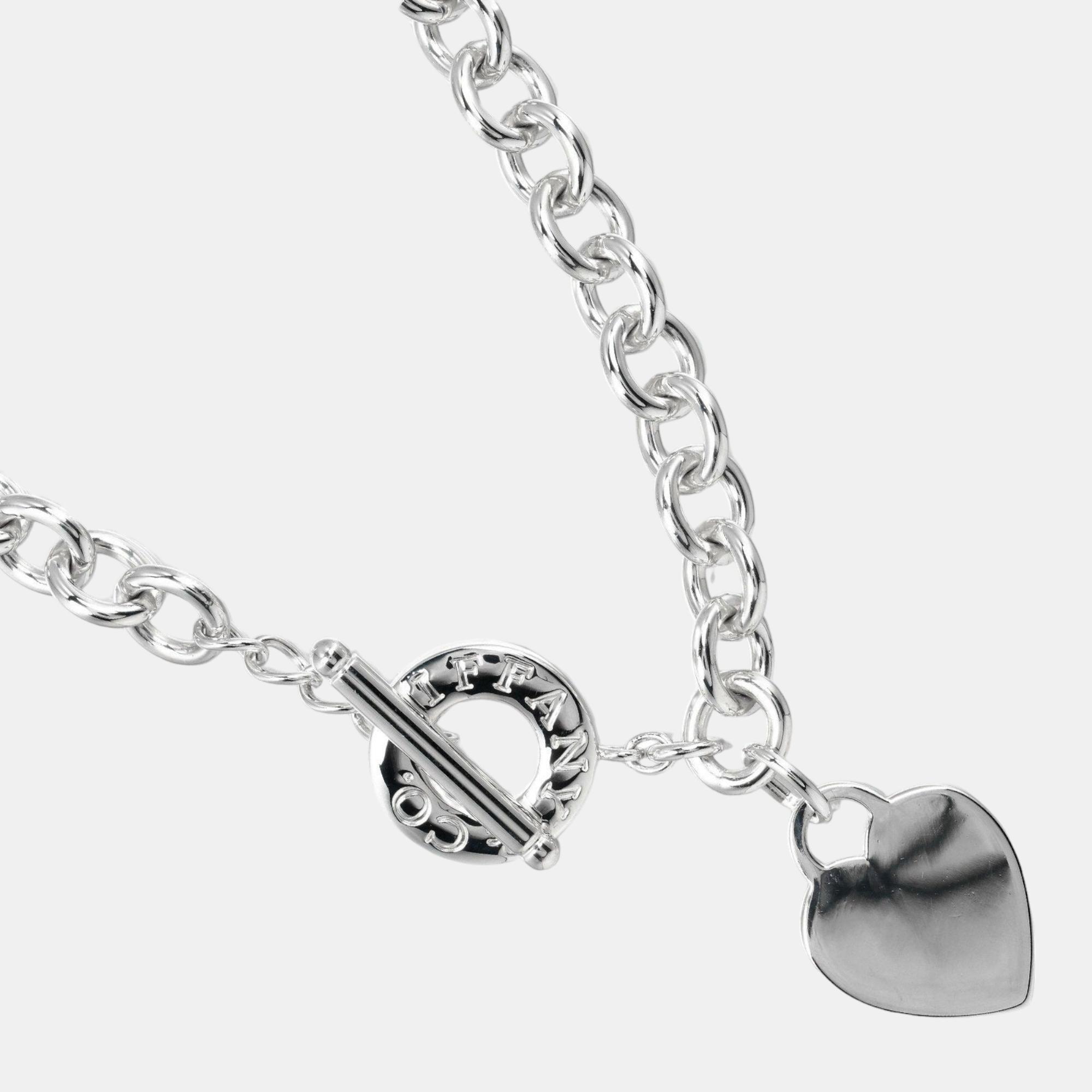 

Tiffany & Co. Sterling Silver Return To Tiffany Heart Tag Charm Pendant Necklace
