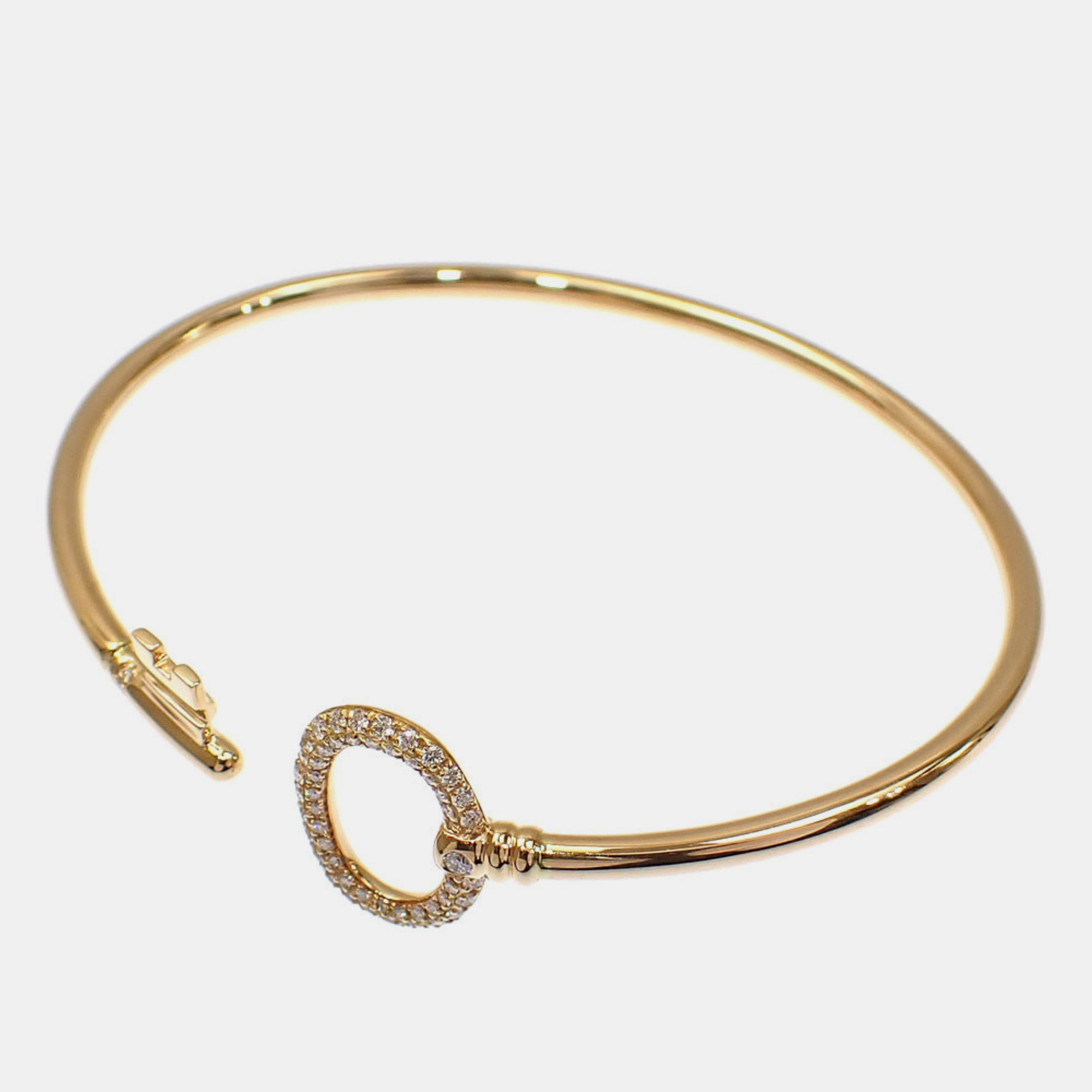

Tiffany & Co. 18K Rose Gold Diamond Tiffany Key Wire Bracelet