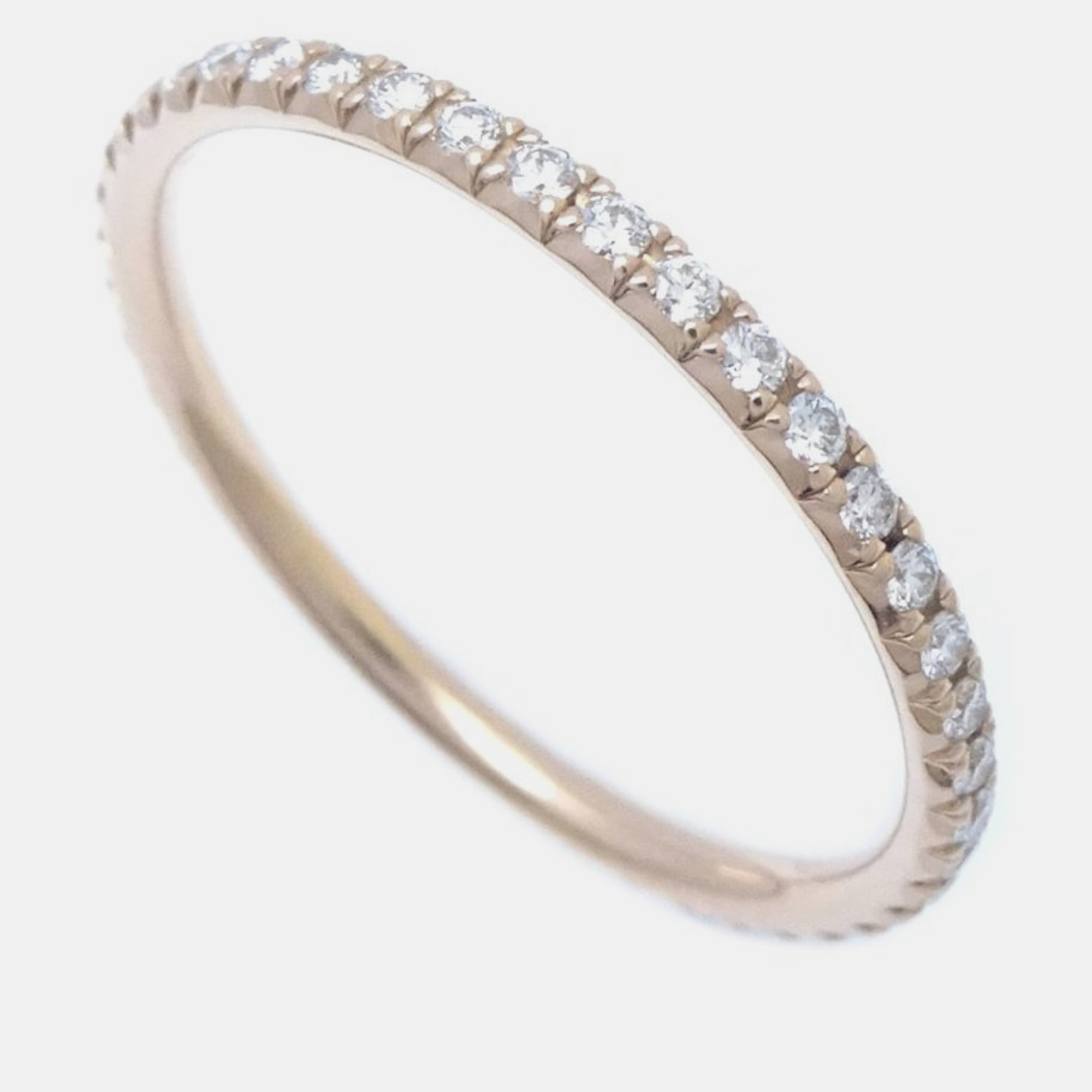 

Tiffany & Co. 18K Rose Gold Full Eternity 0.31 ct Diamond Metro Ring US 11.5