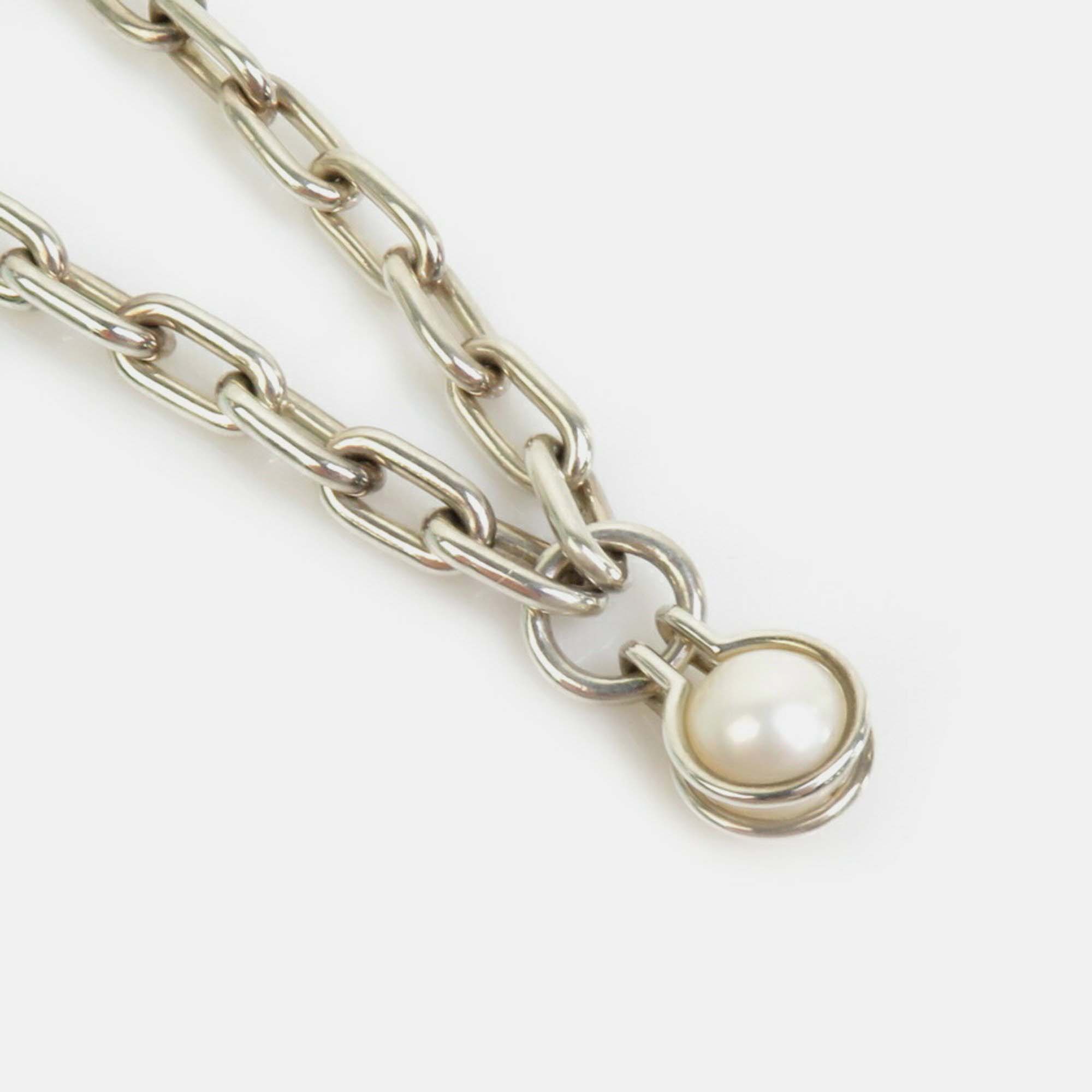 

Tiffany & Co. Sterling Silver and Pearl Hardwear Chain Necklace