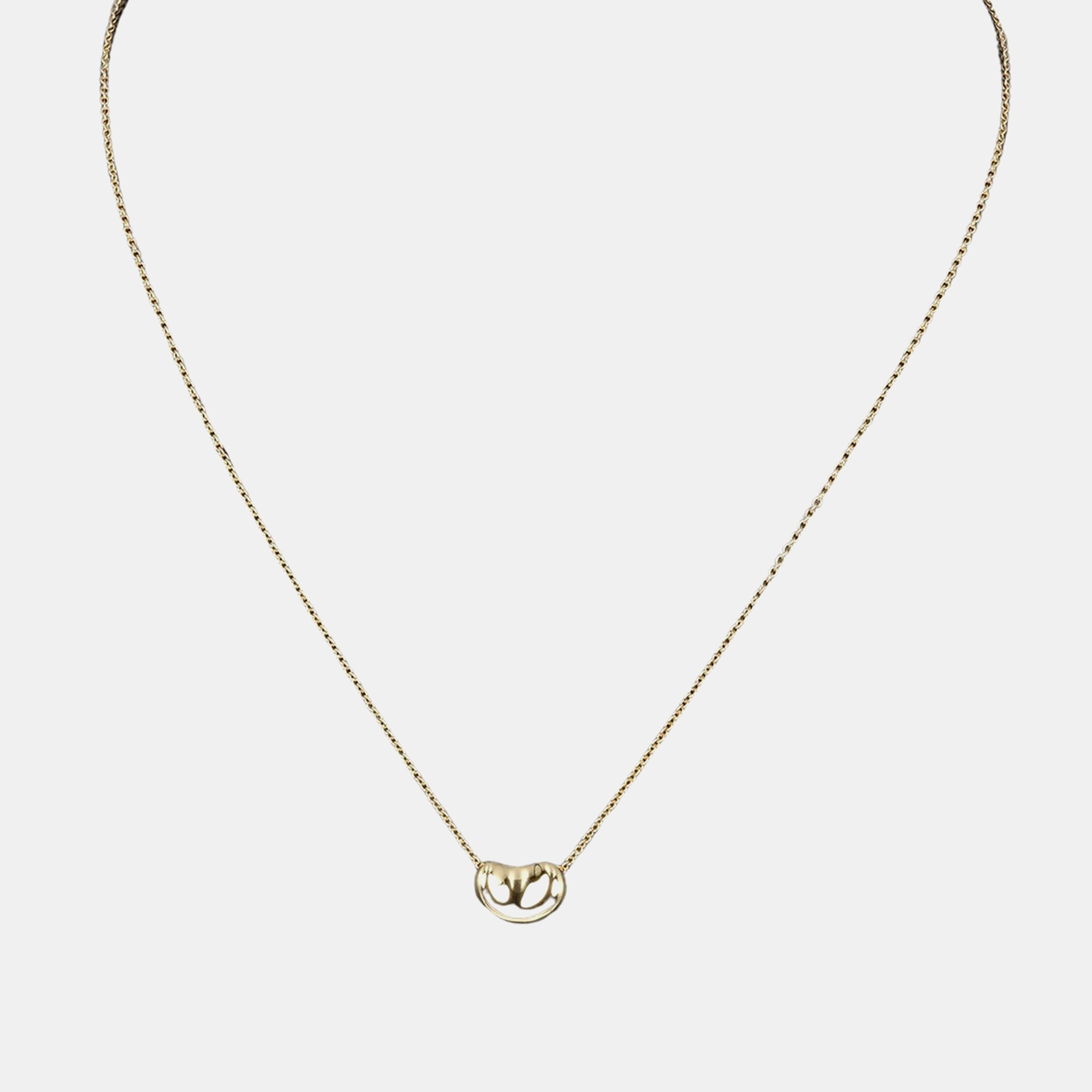 

Tiffany & Co. 18K Yellow Gold Bean Pendant Necklace