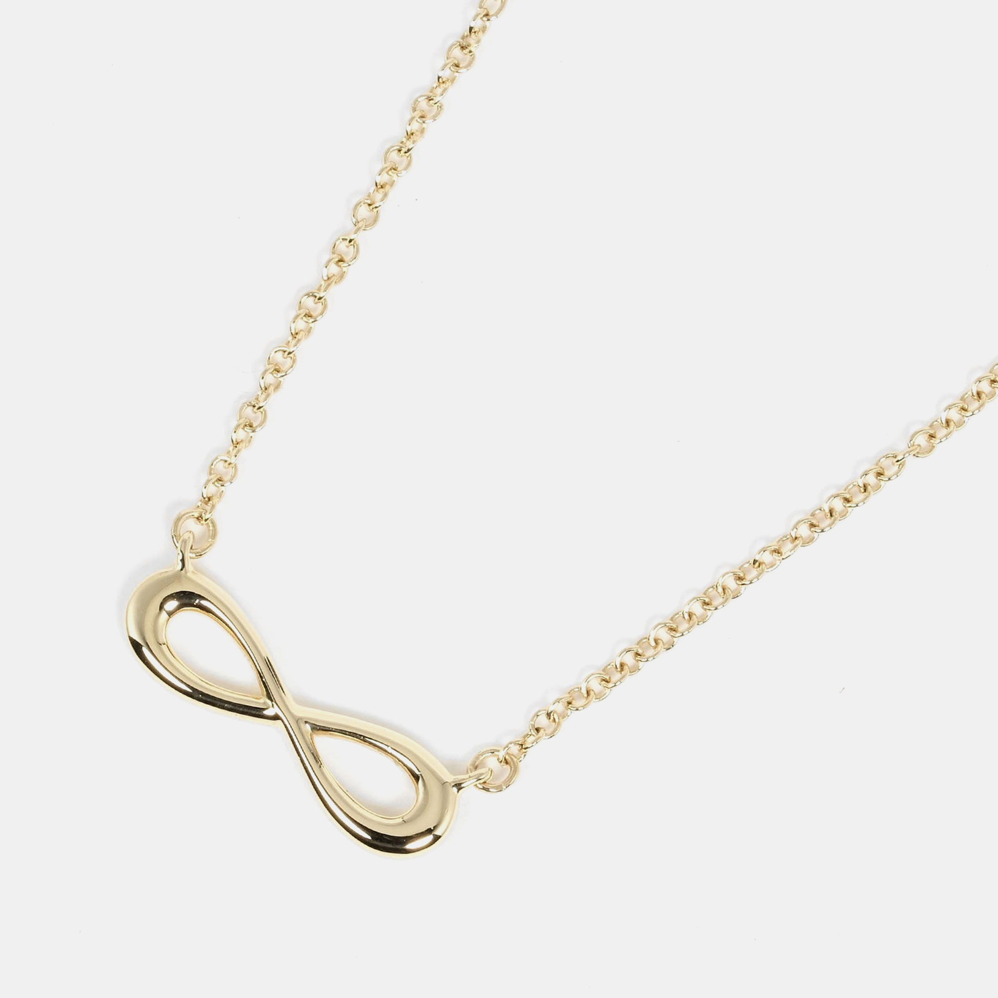 

Tiffany & Co. 18K Yellow Gold Infinity Pendant Necklace