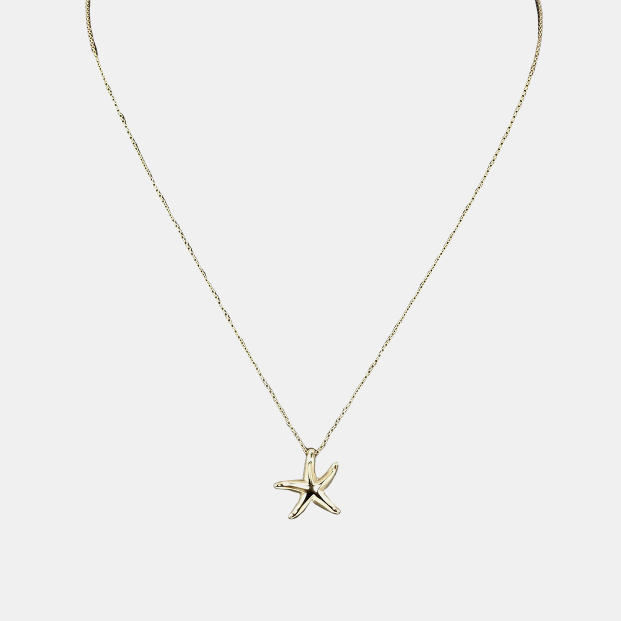 

Tiffany & Co. 18K Yellow Gold Elsa Peretti Starfish Pendant Necklace
