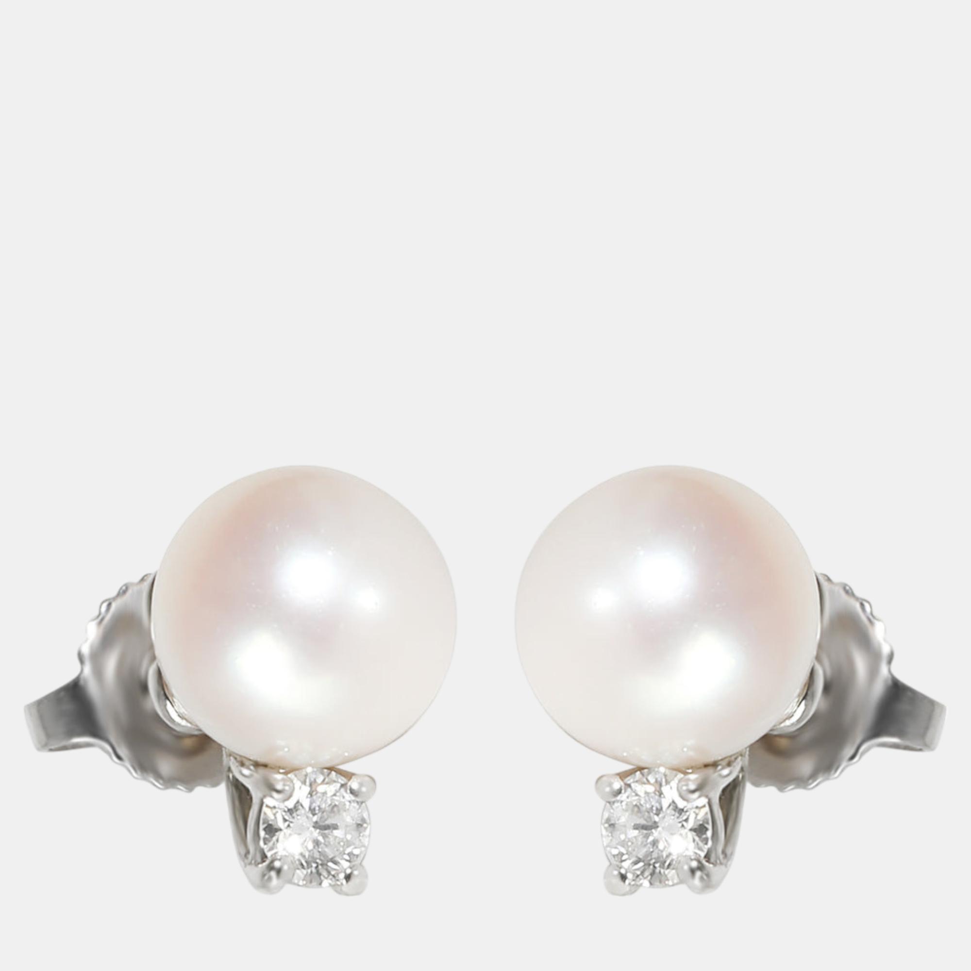 

Tiffany & Co. 18k White Gold Signature Pearls Stud Earrings