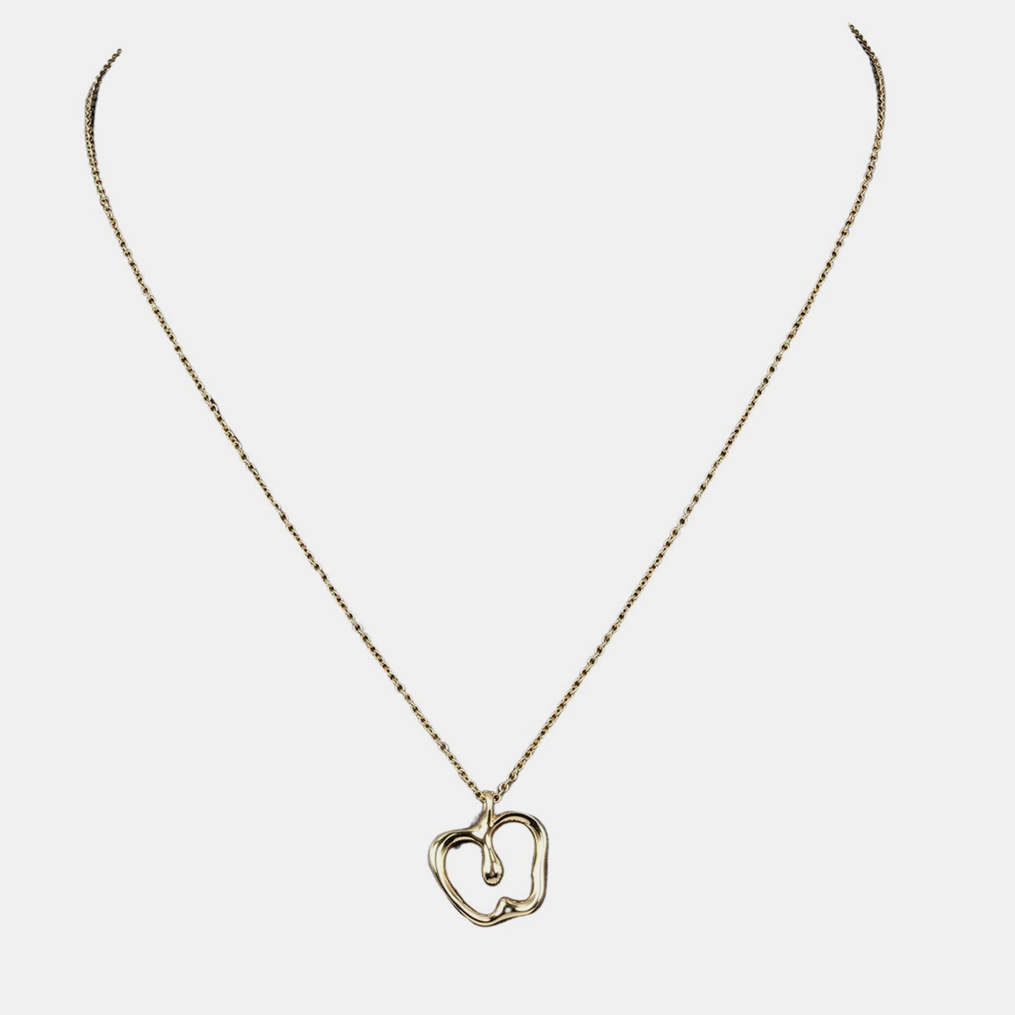 

Tiffany & Co 18K Yellow Gold Elsa Peretti Apple Pendant Necklace